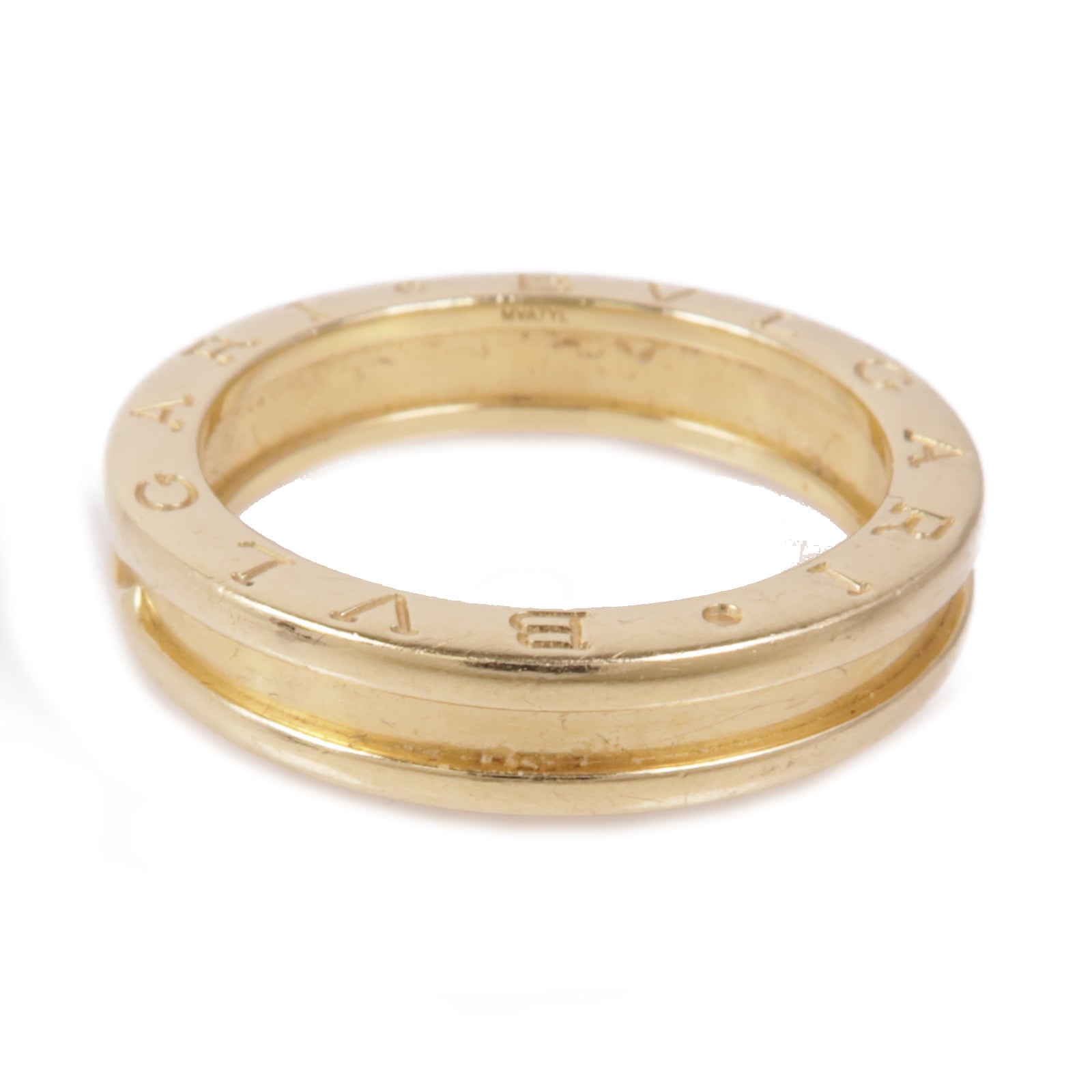 BVLGARI 18K黃金B-zero 1 Band戒指Bvlgari#59/US#8.5