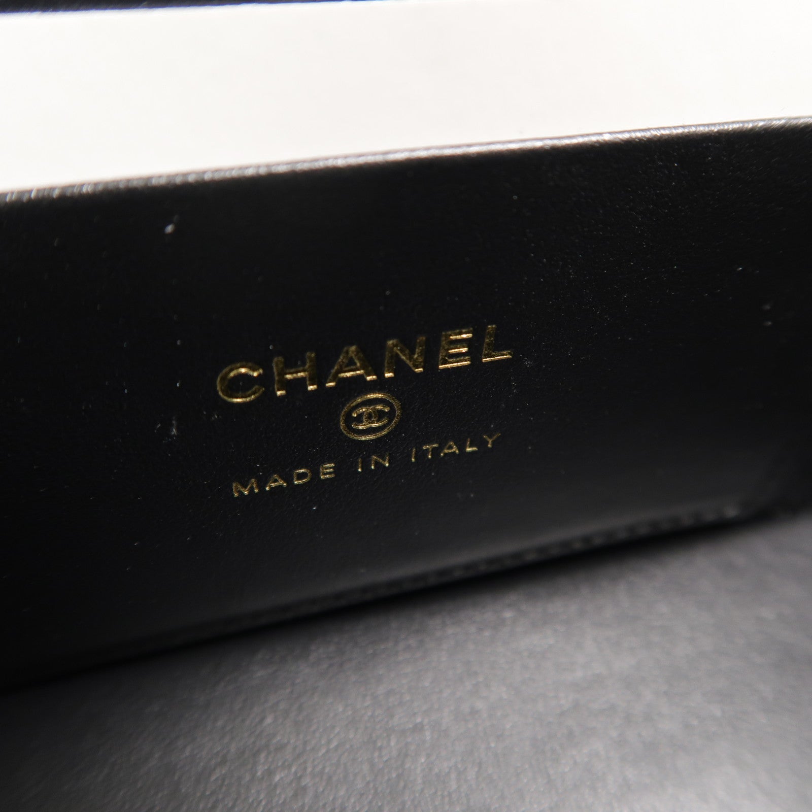 CHANEL 牛皮皮革Vanity Case鏈帶手挽肩背兩用袋