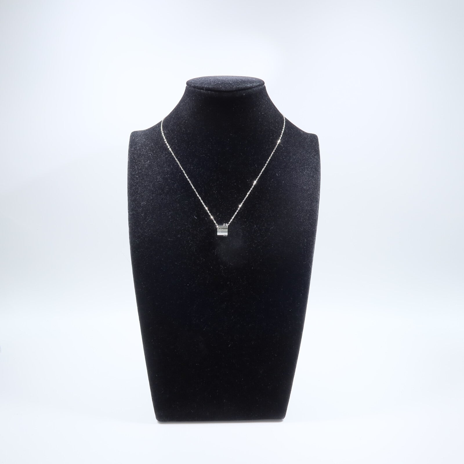 GUCCI 18K白金Icon Ring Necklace項鍊