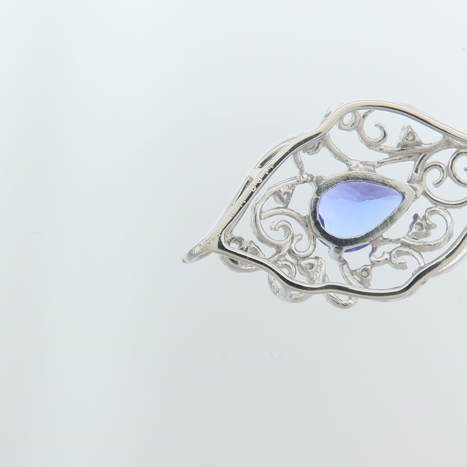 JEWELRY 18K白金/PT850鉑金Tanzanite Diamond Necklace坦桑石/鑽石項鍊