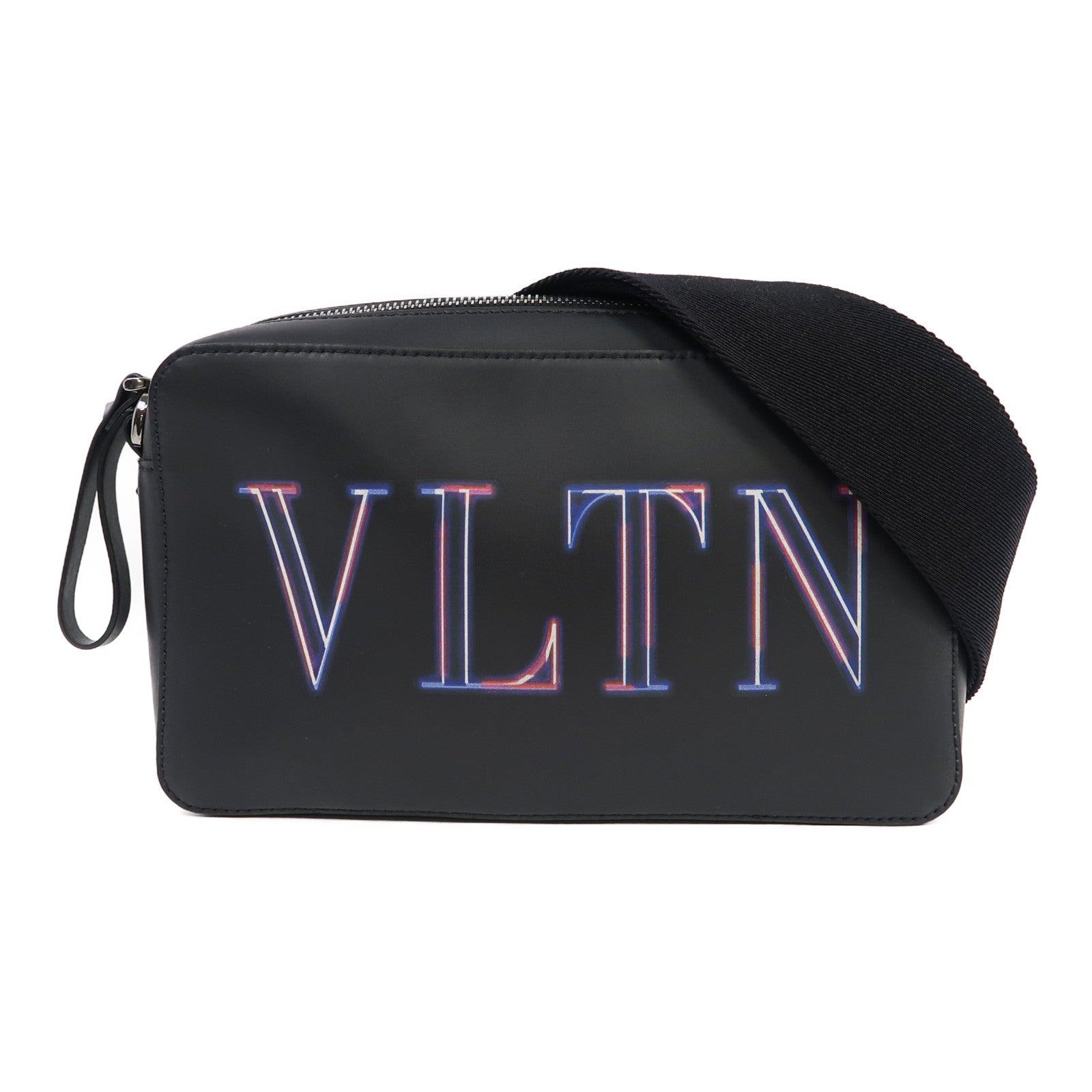 Valentino 牛皮皮革Shoulder Bag肩背袋黑色