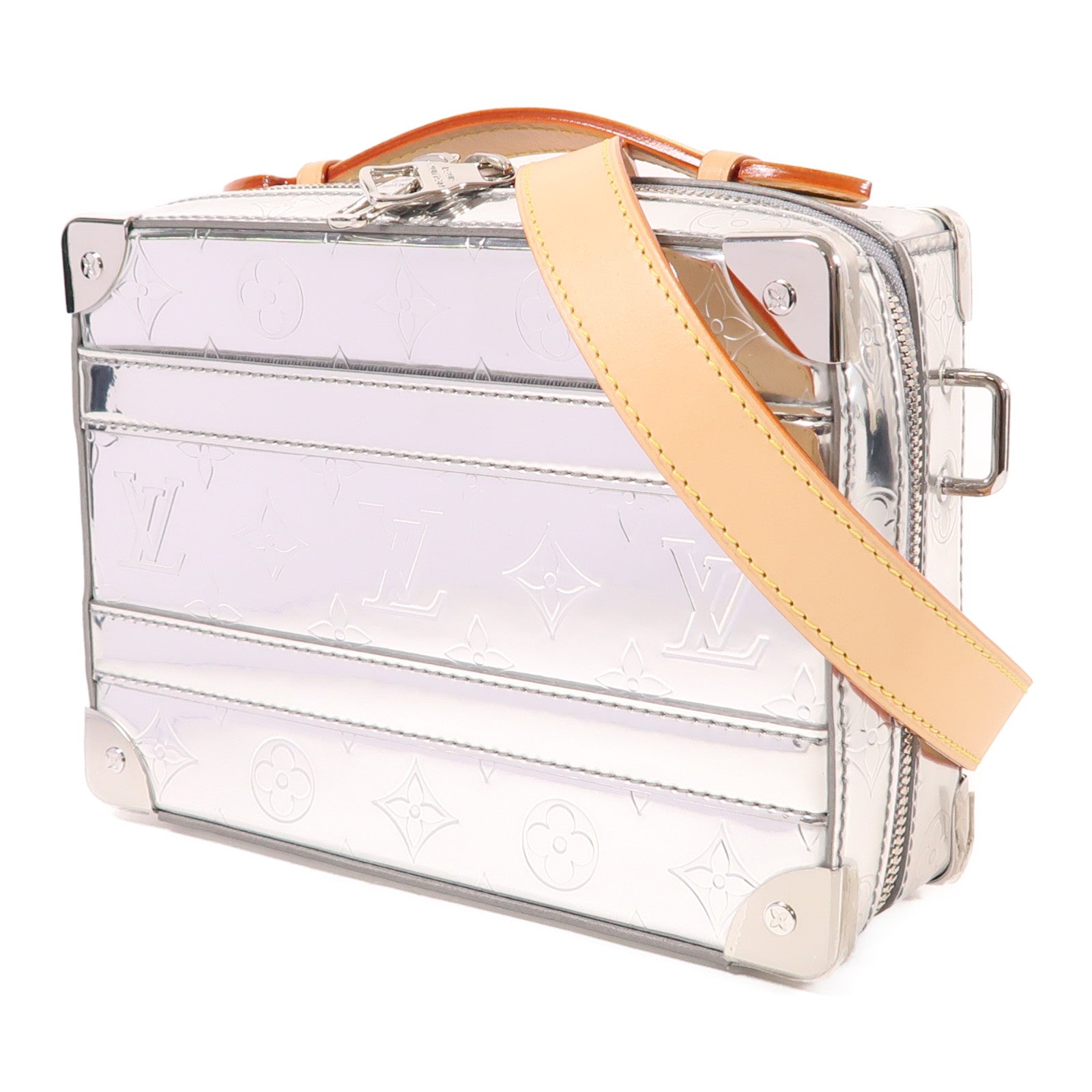 LOUIS VUITTON 【激減優惠】Monogram Mirror Handle Soft Trunk銀扣手挽肩背兩用袋