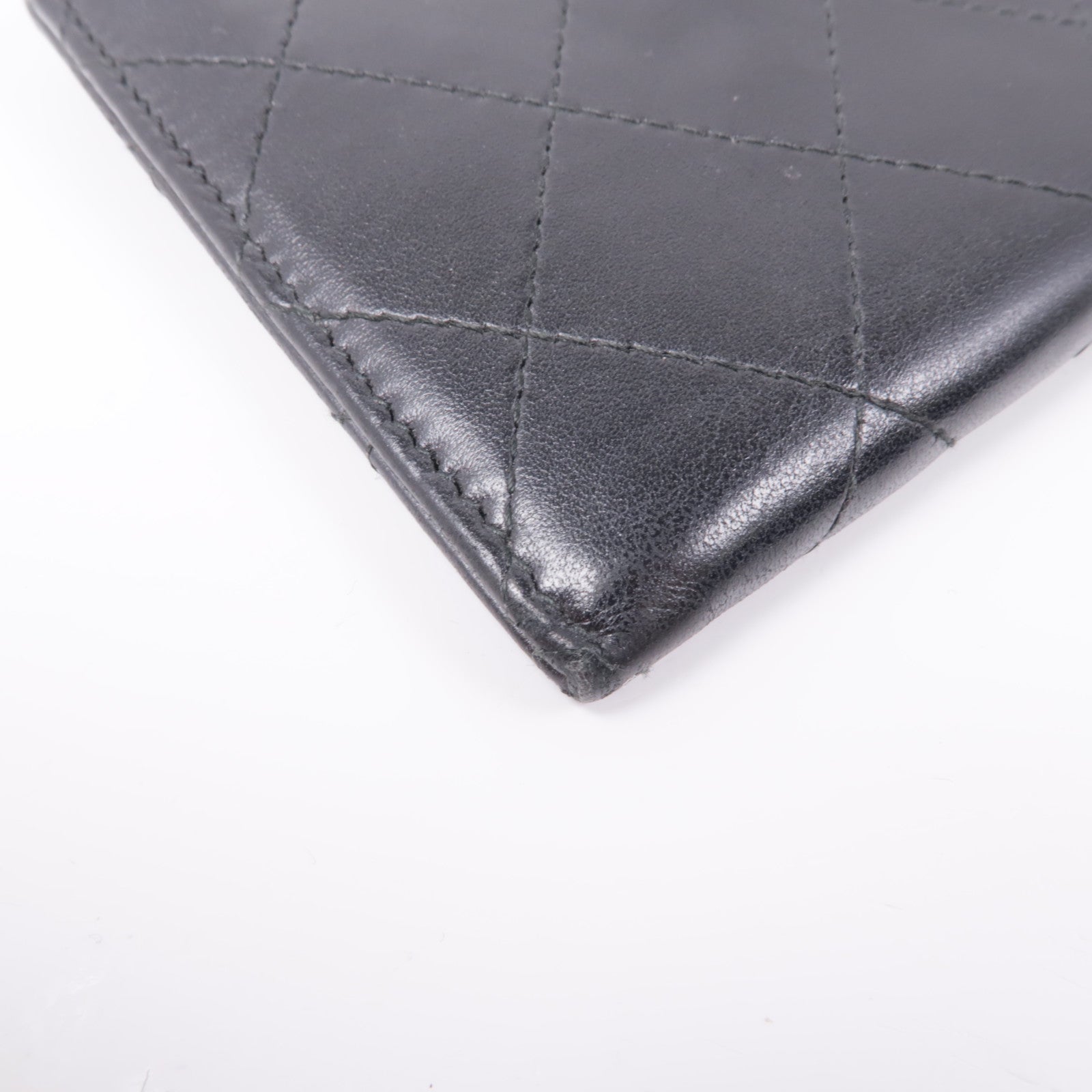CHANEL 皮革Long Wallet金扣長錢包