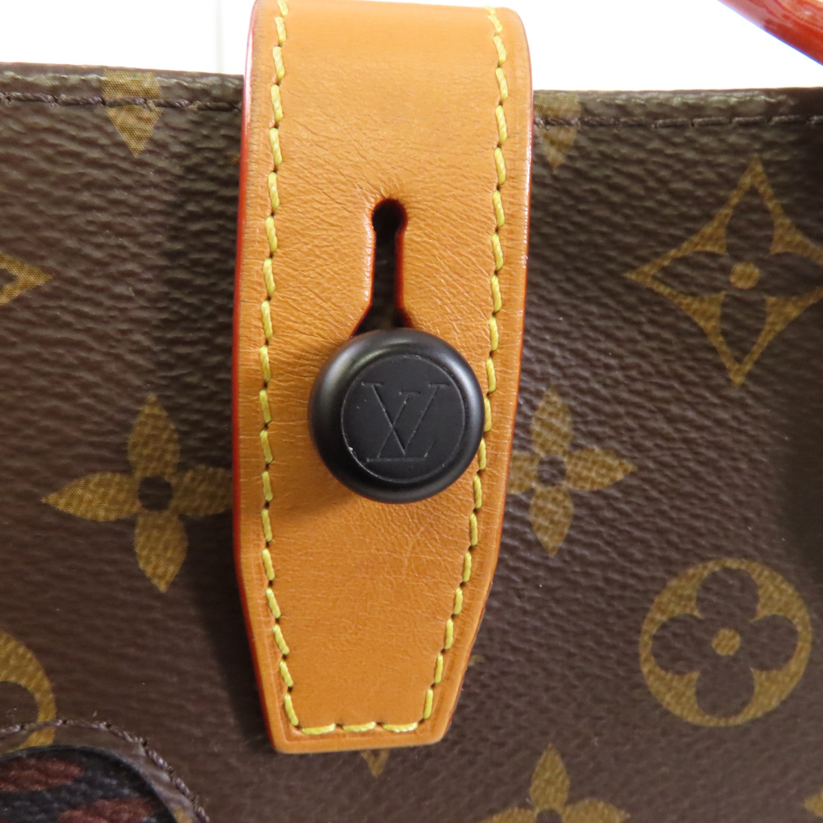 LOUIS VUITTON Giant Damier Ebene/Monogram Mini Tote Bag手挽肩背兩用袋棕色