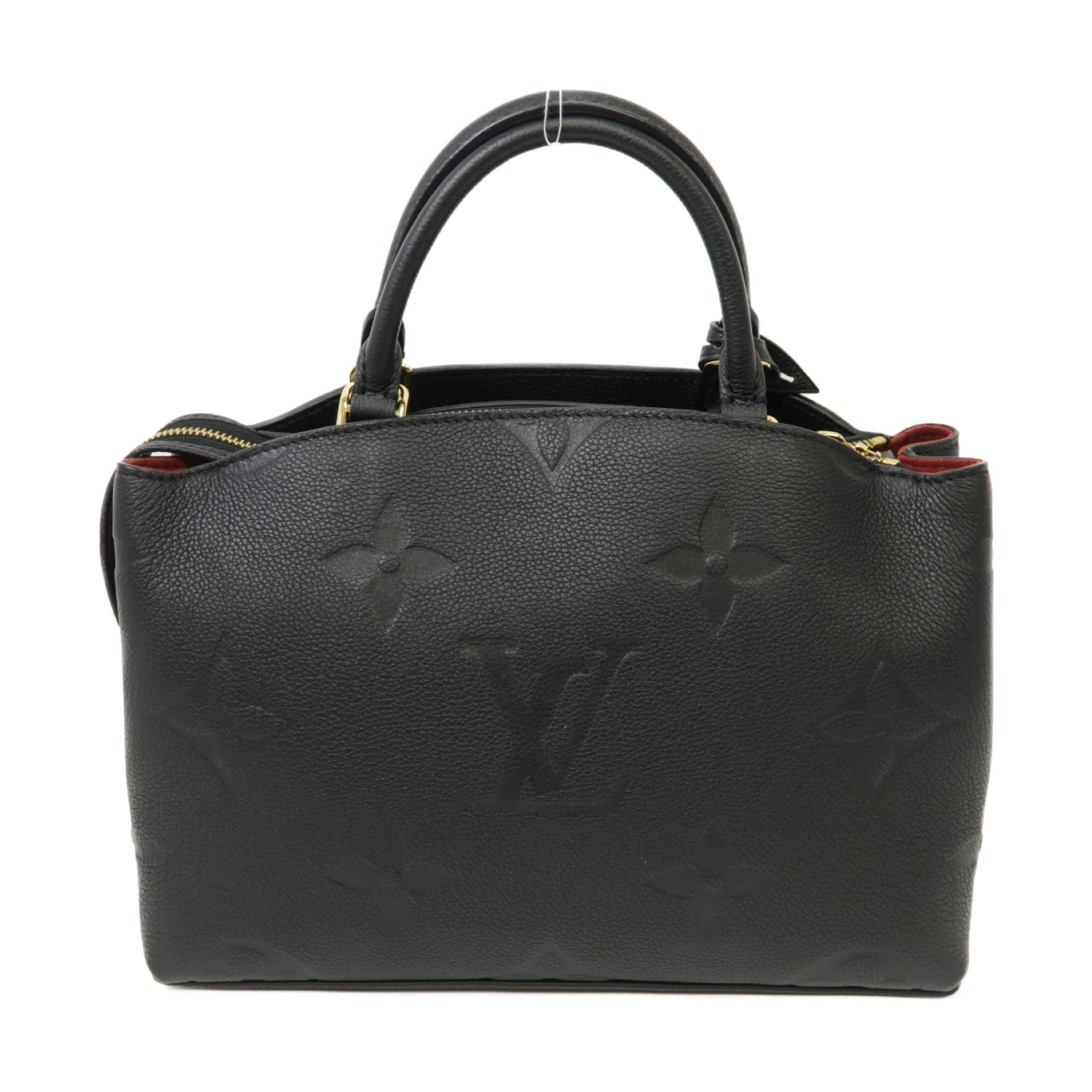 LOUIS VUITTON Monogram Empreinte Petit Palais金扣手挽肩背兩用袋黑色