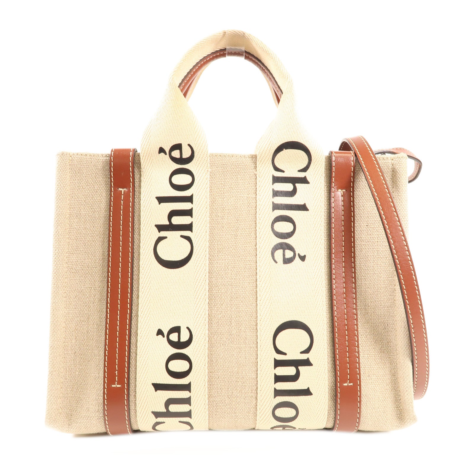 Chloe 帆布Woody Tote手挽肩背兩用袋 – Brand Off Hong Kong Online Store