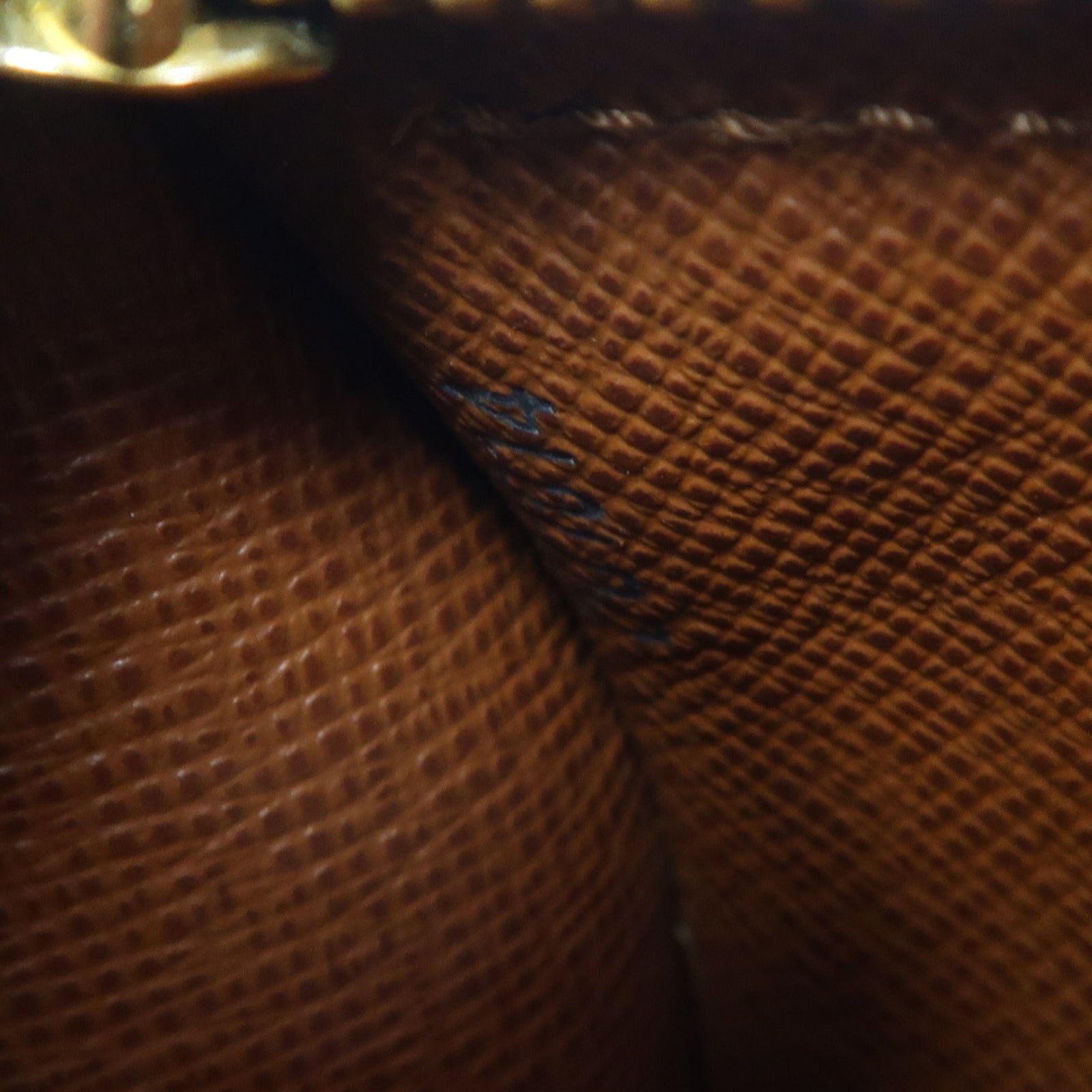 LOUIS VUITTON Monogram Papillon PM金扣肩背袋啡色