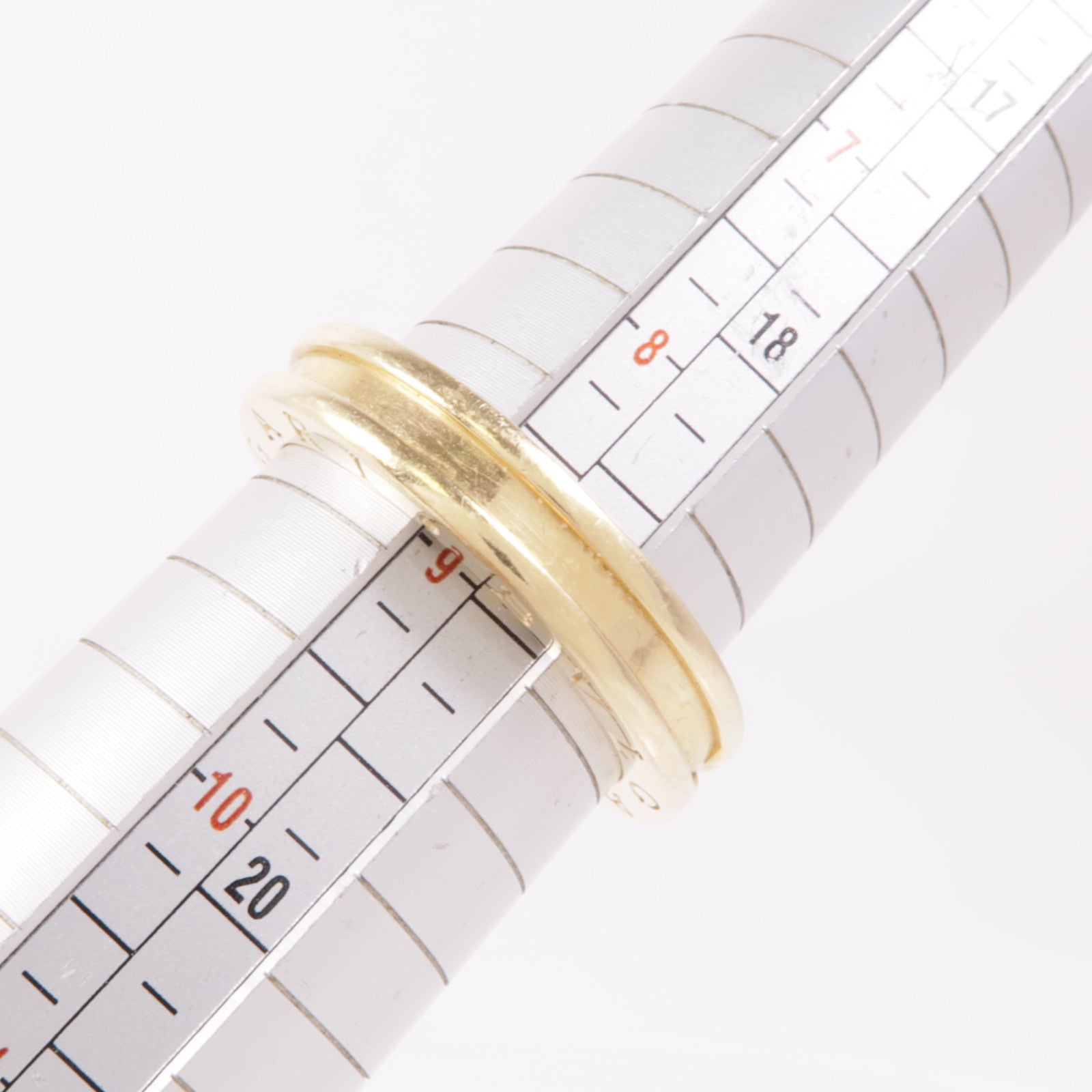 BVLGARI 18K黃金B-zero 1 Band戒指Bvlgari#59/US#8.5