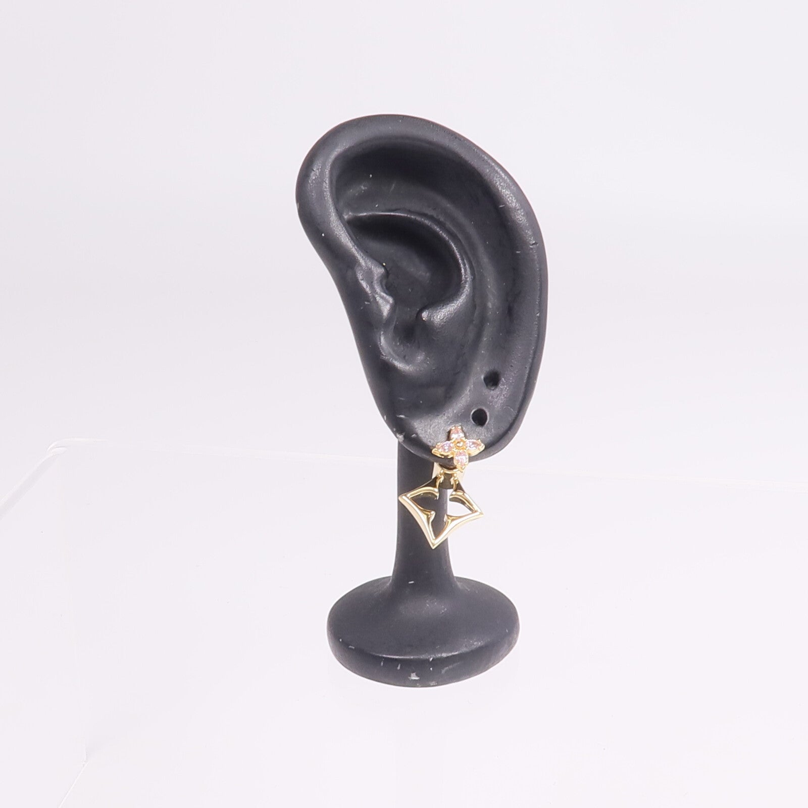 LOUIS VUITTON 金屬Flowergram Strass Earrings耳環