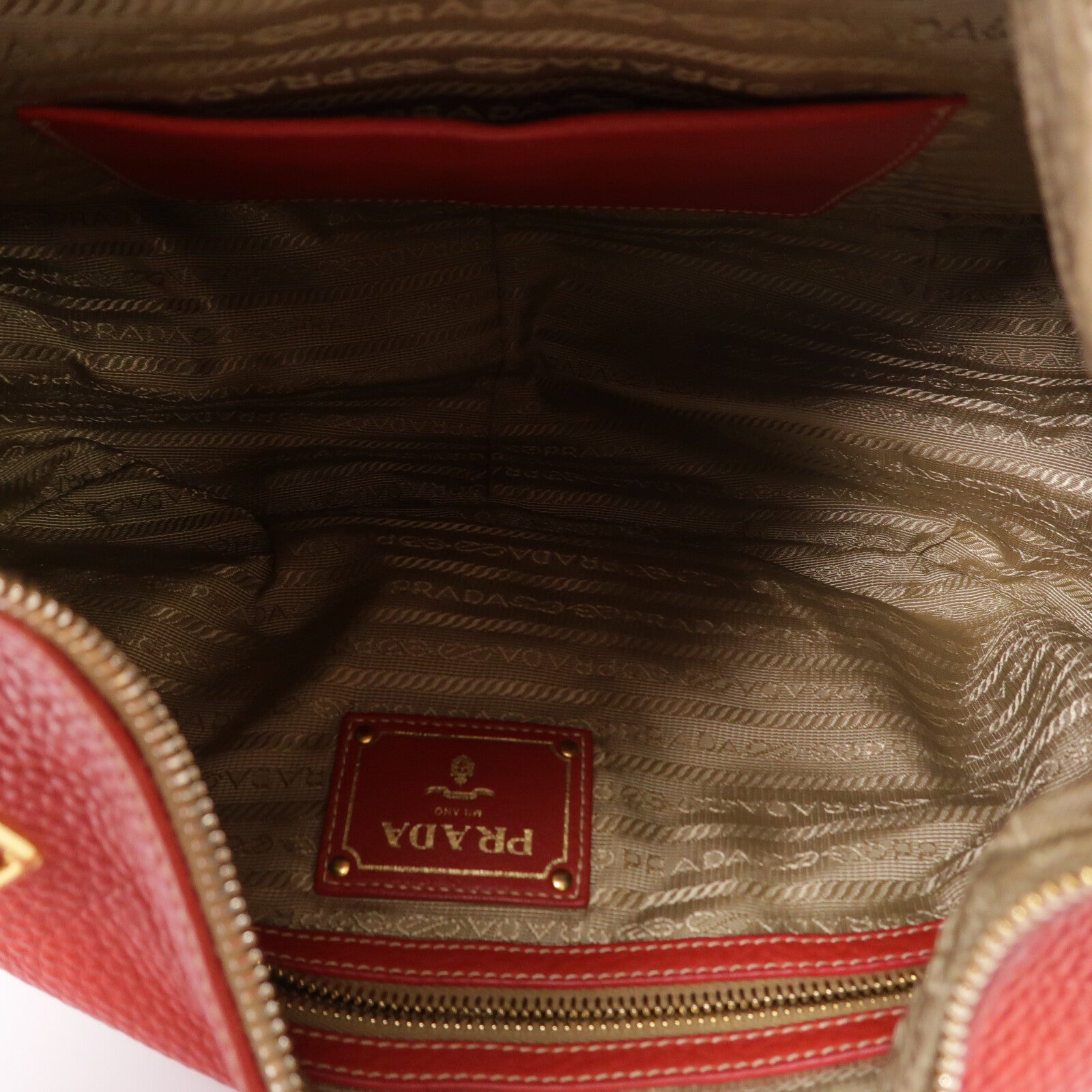 PRADA 牛皮皮革Tote Bag手挽袋