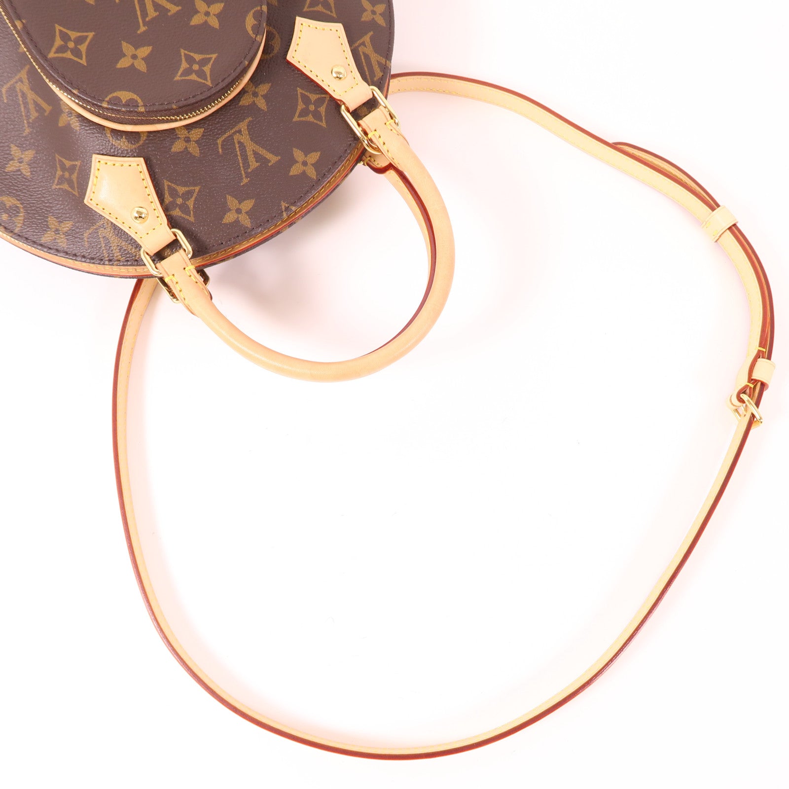 LOUIS VUITTON LV GHW Elipse PM Crossbody Shoulder Bag M51221 Monogram Brown