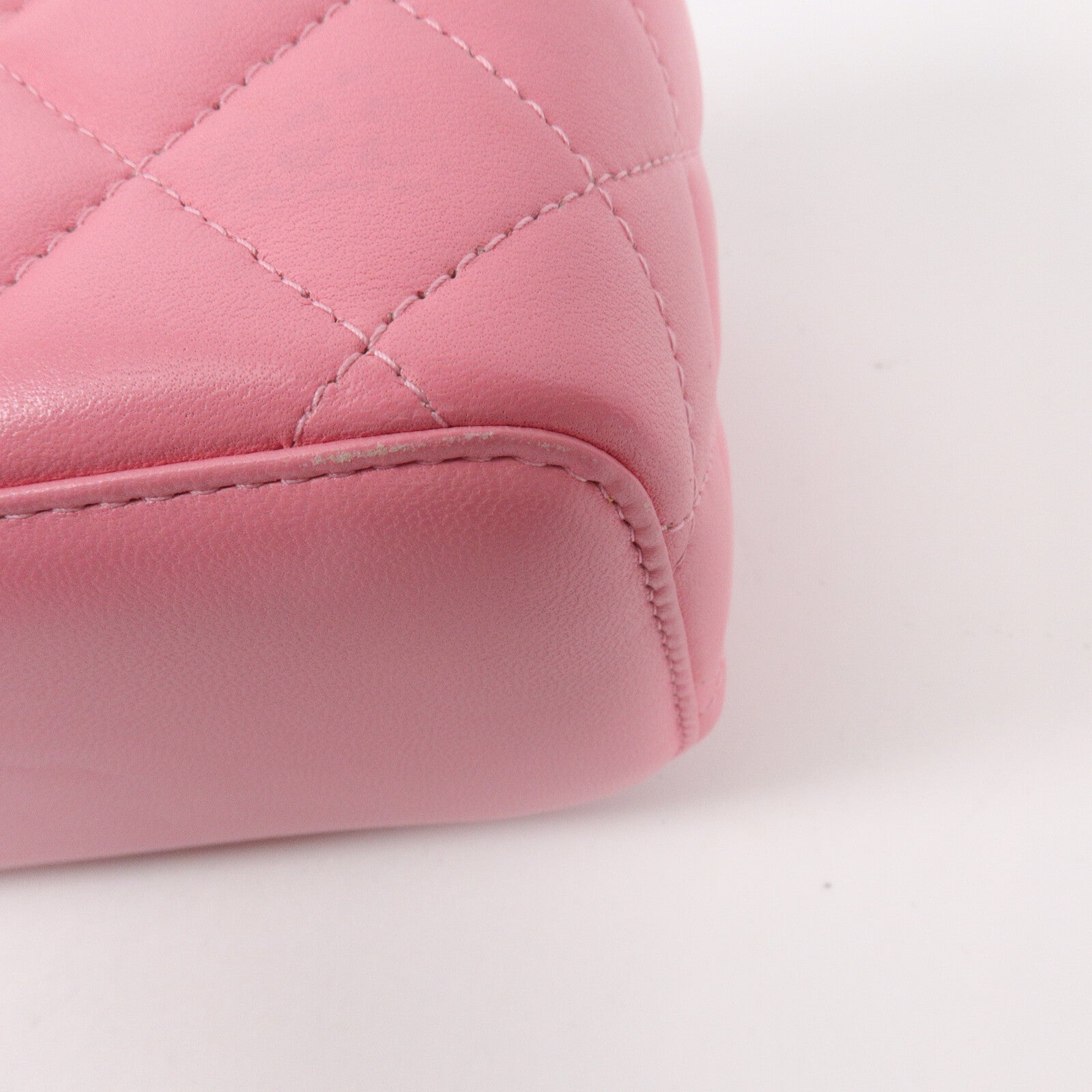 CHANEL 羊皮皮革Vanity Case鏈帶肩背袋