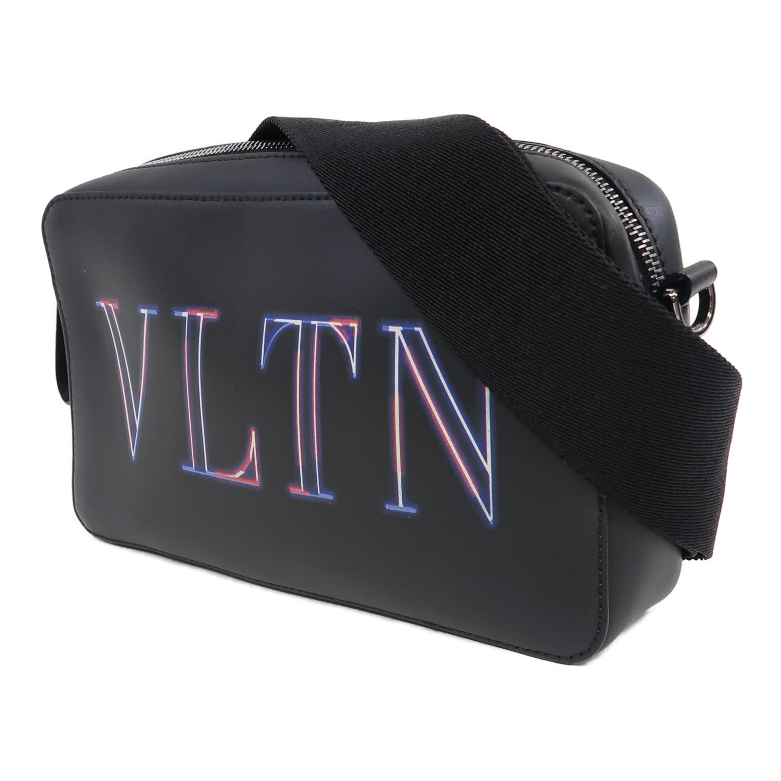 Valentino 牛皮皮革Shoulder Bag肩背袋黑色
