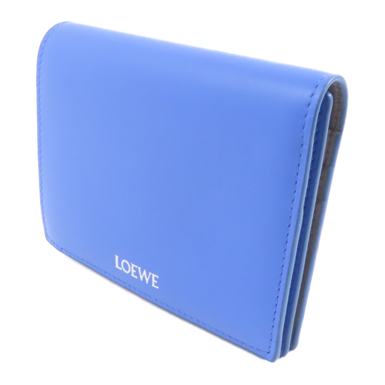 LOEWE (PRICE DOWN) Wallet Calfskin Leather Blue