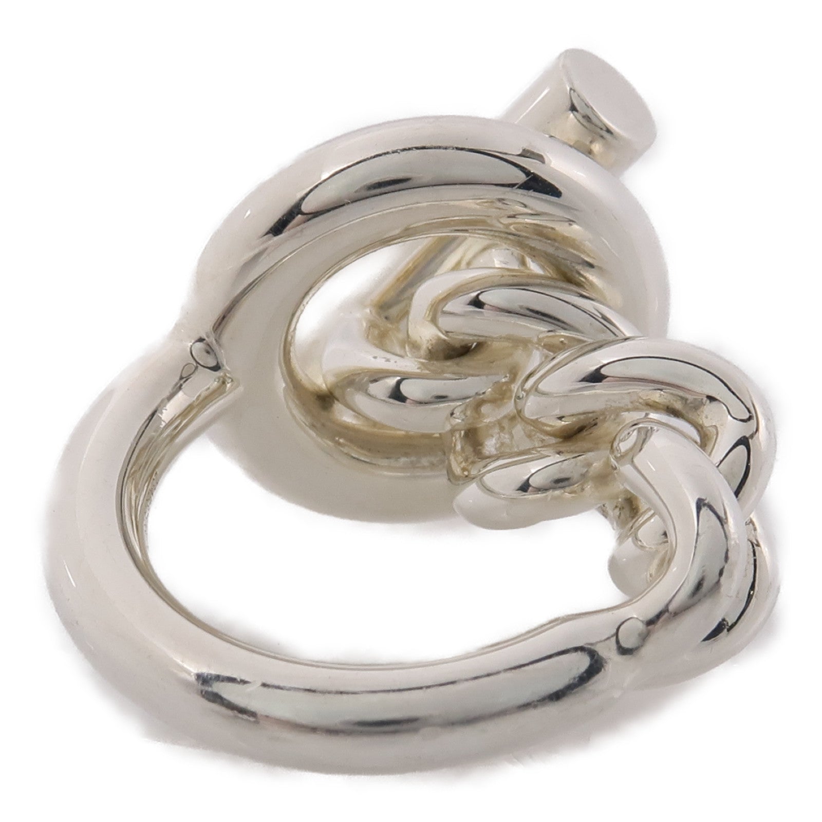 HERMES 925純銀Croisette Ring戒指US#4.5