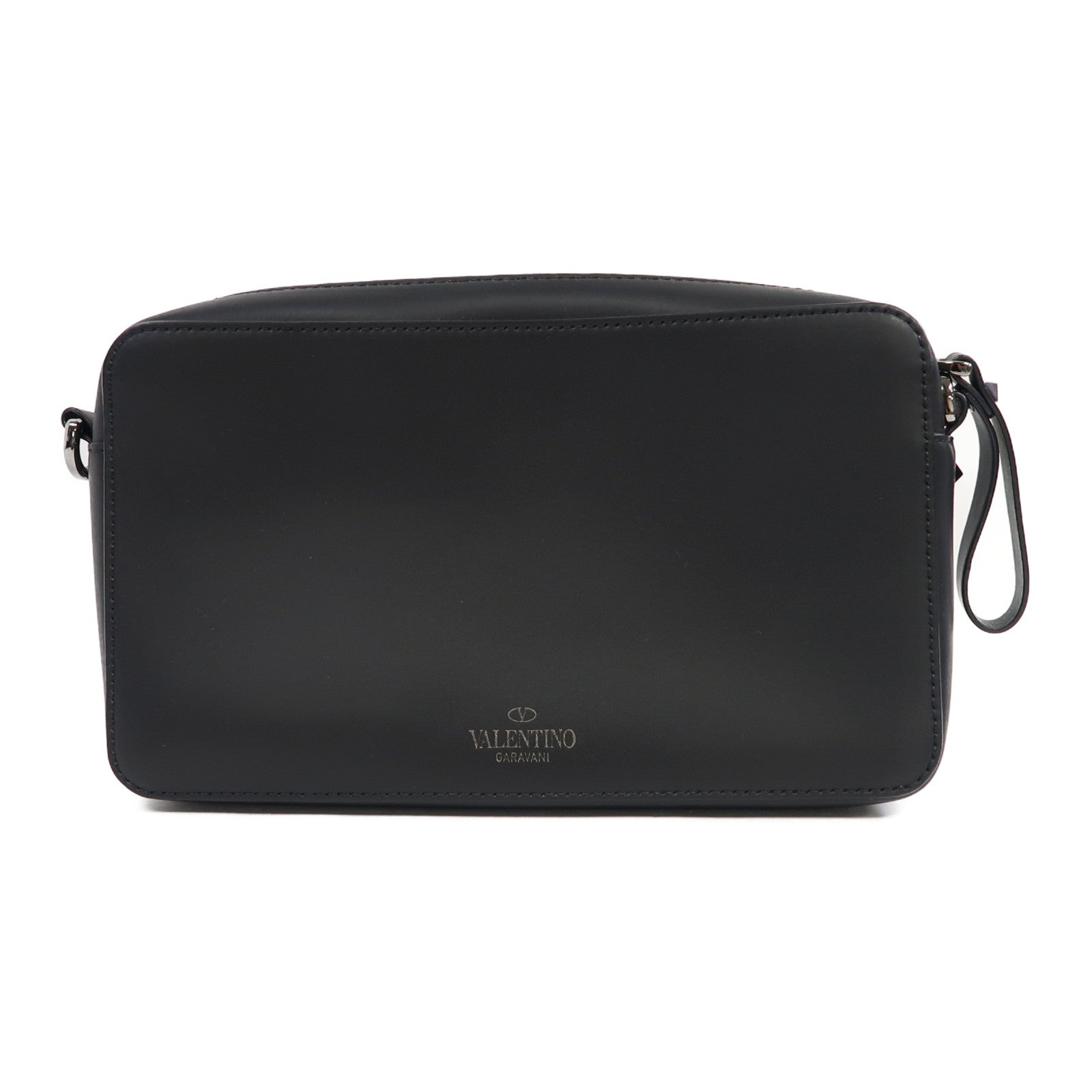 Valentino 牛皮皮革Shoulder Bag肩背袋黑色