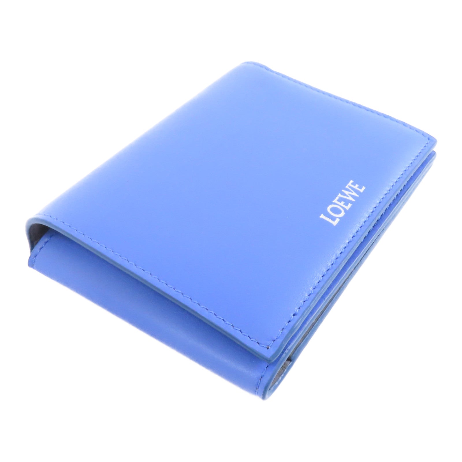 LOEWE (PRICE DOWN) Wallet Calfskin Leather Blue