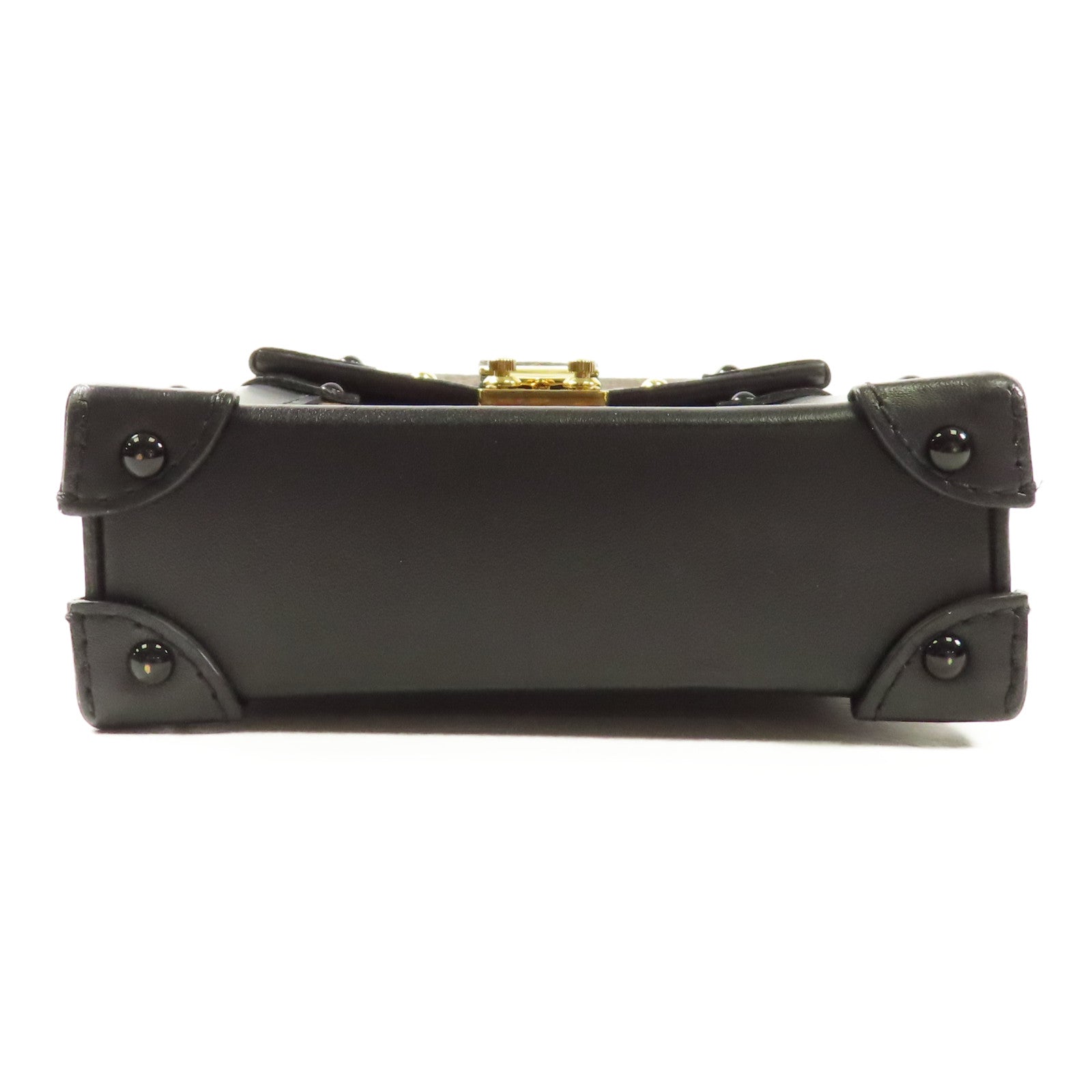 LOUIS VUITTON LV GHW Pochette Trunk Vertical Shoulder Bag Monogram M63913 Brown