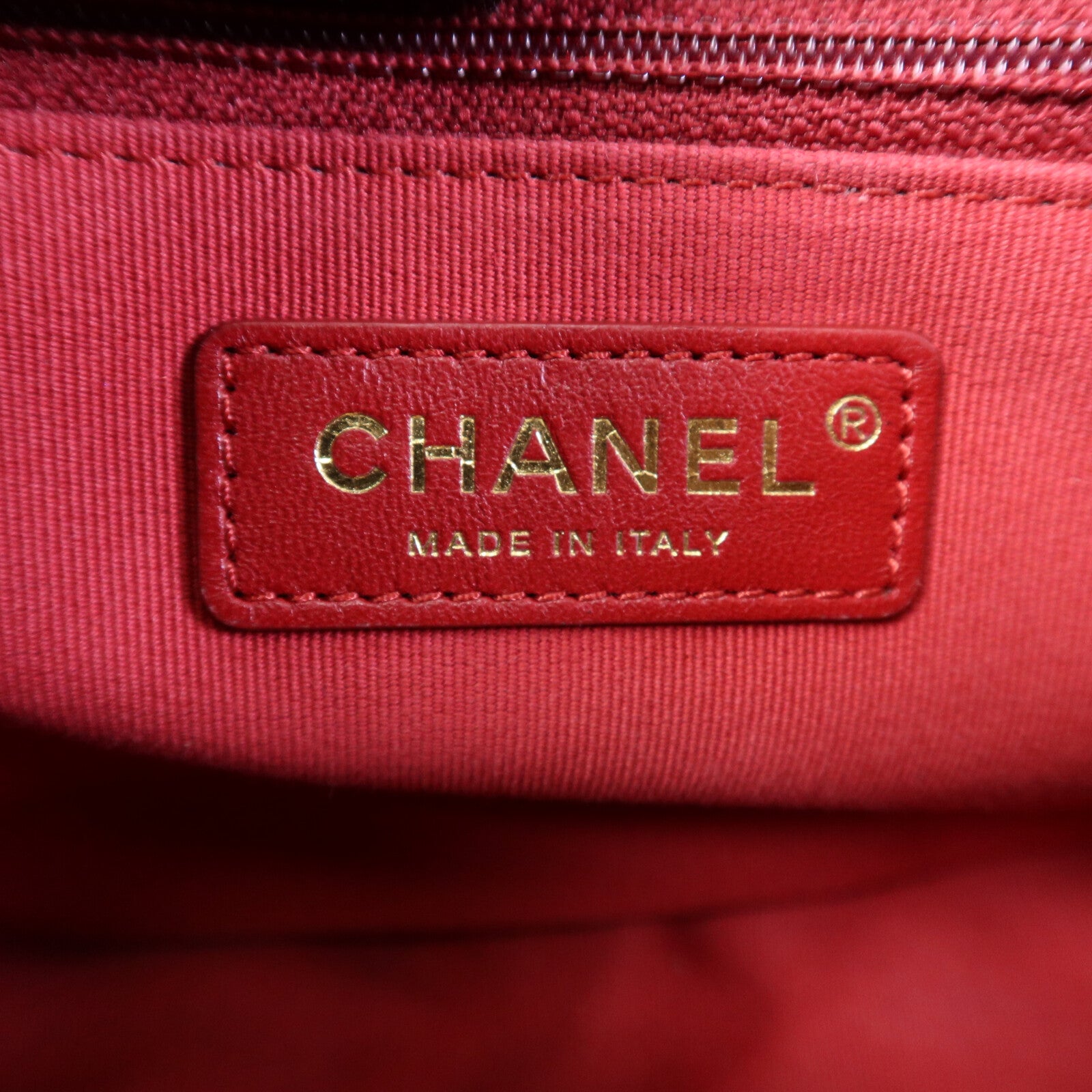 CHANEL 牛皮皮革Chain Shoulder Bag金扣鏈帶肩背袋