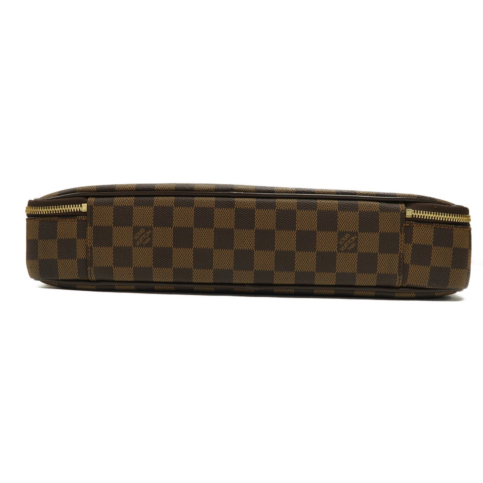 LOUIS VUITTON Damier Porte Ordinatur Savana金扣手挽肩背兩用袋啡色
