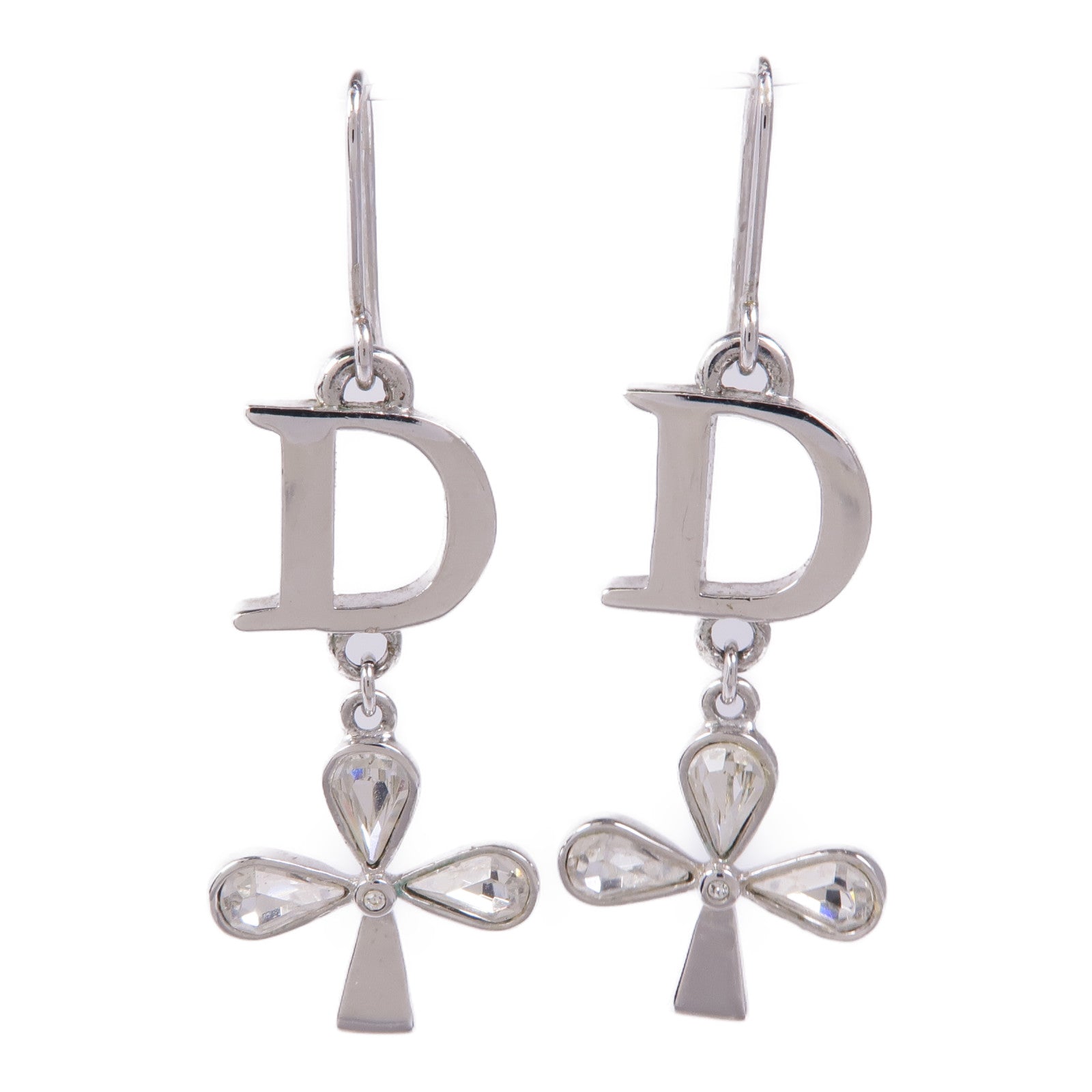 Dior CD Earrings Metal Silver