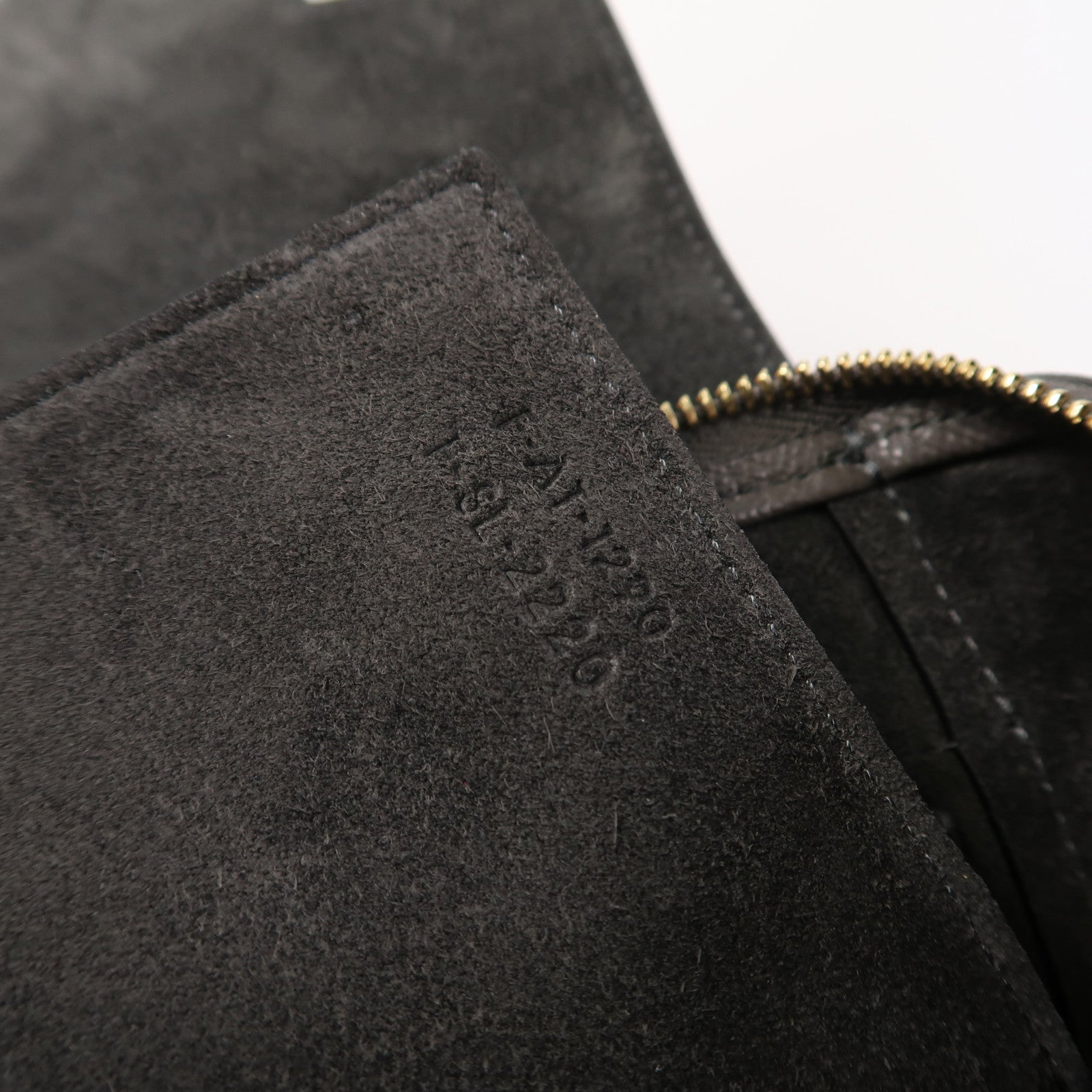 CELINE 牛皮皮革Micro Belt Bag金扣手挽肩背兩用袋灰色