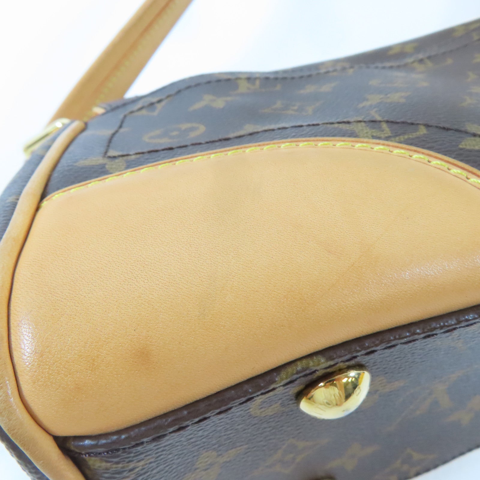 LOUIS VUITTON (PRICE DOWN) LV GHW Beverly MM Shoulder Handbag M40121 Monogram Brown
