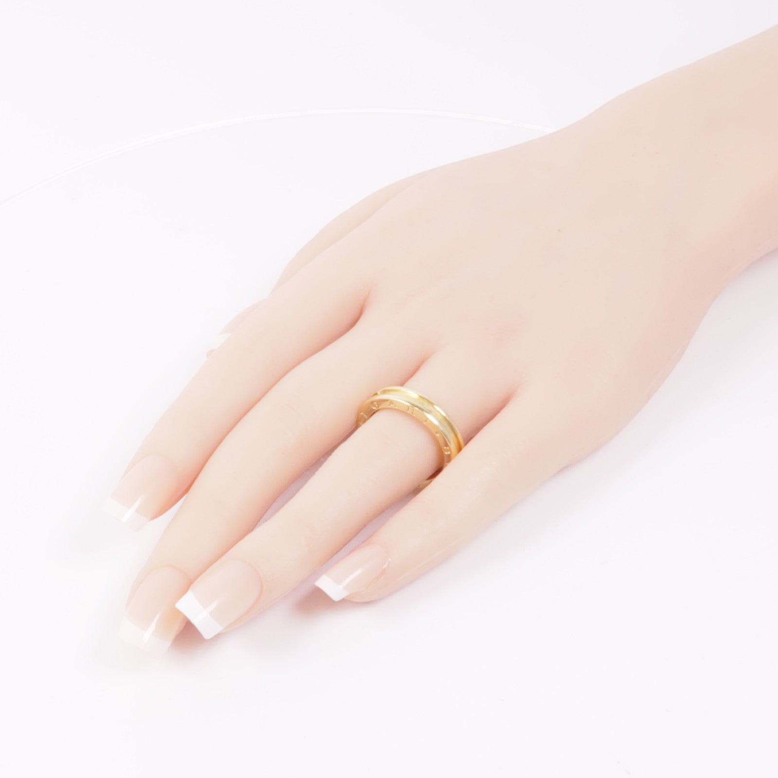 BVLGARI 18K黃金B-zero 1 Band戒指Bvlgari#59/US#8.5