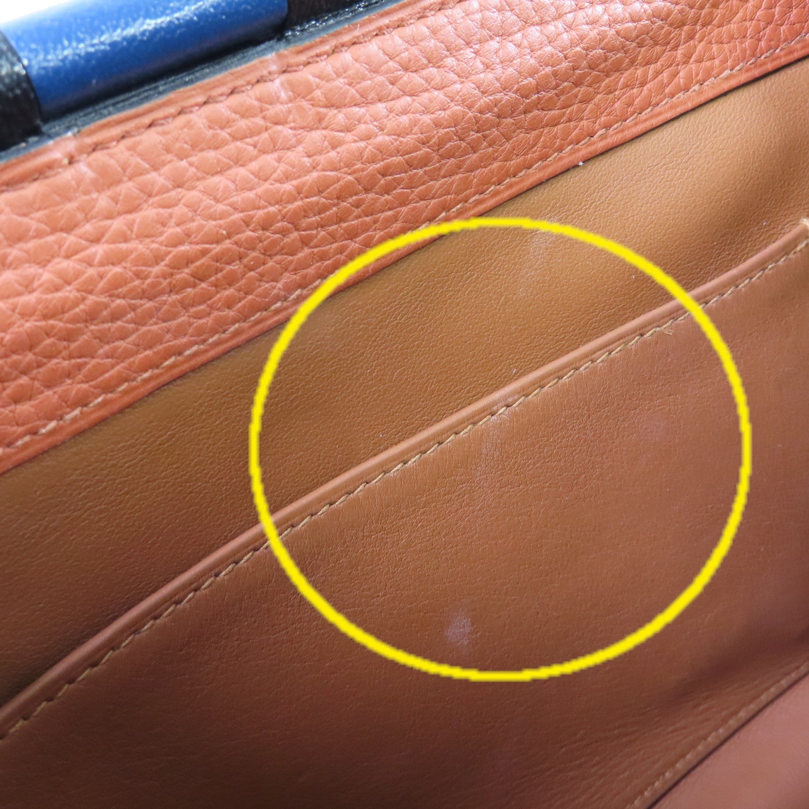 HERMES Clemence皮革Sac Saut 25 Shoulder Bag金扣肩背袋6C Cuivre/南瓜色