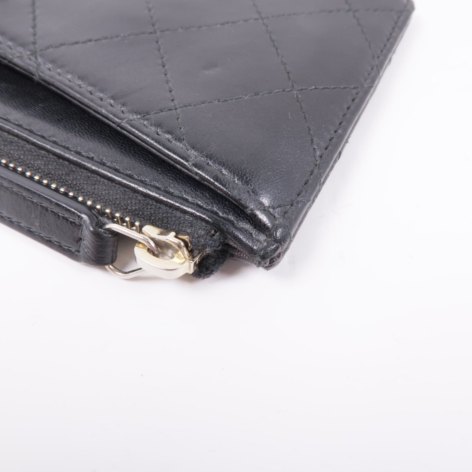 CHANEL 皮革Long Wallet金扣長錢包
