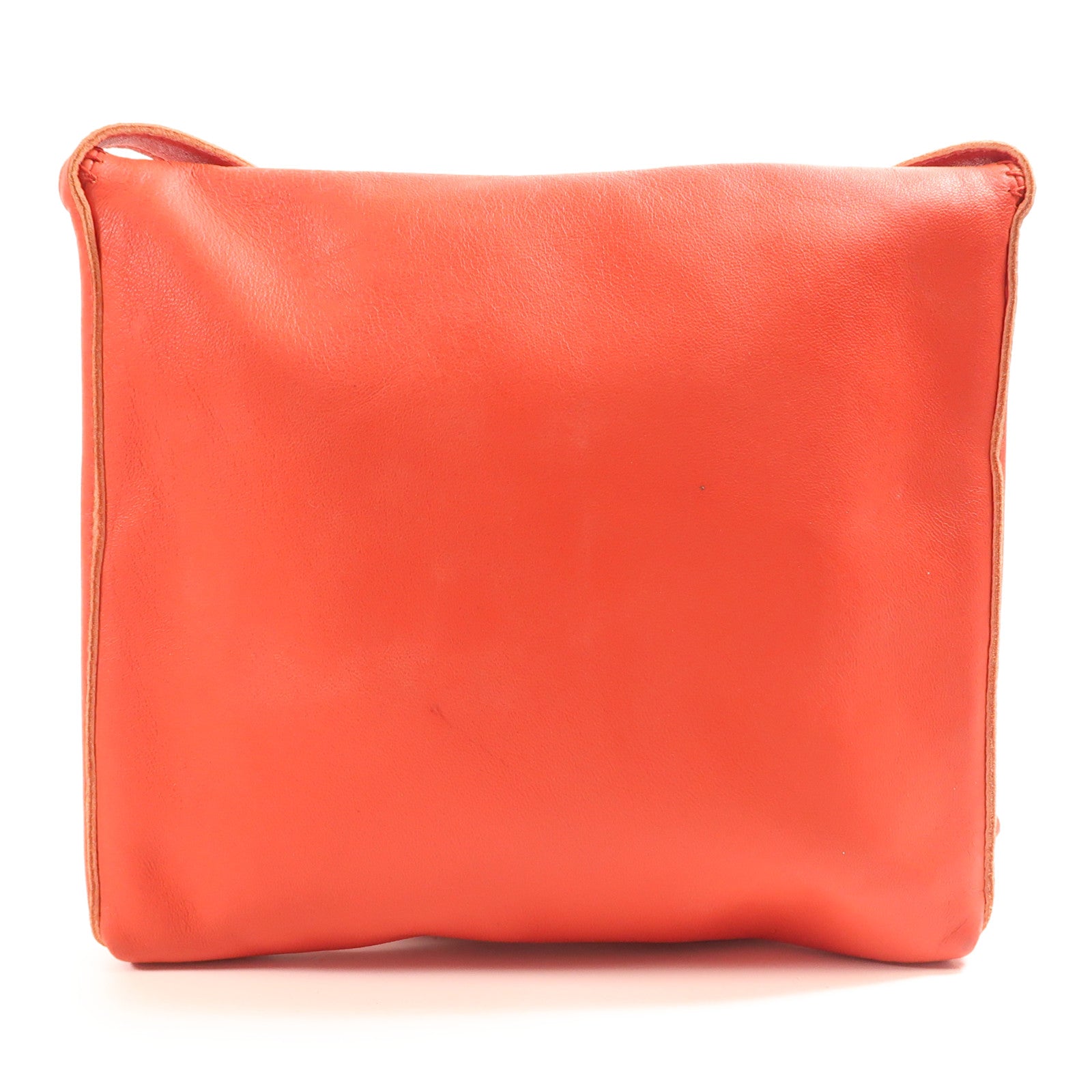 HERMES Swift皮革Sac Pompon肩背袋Rouge