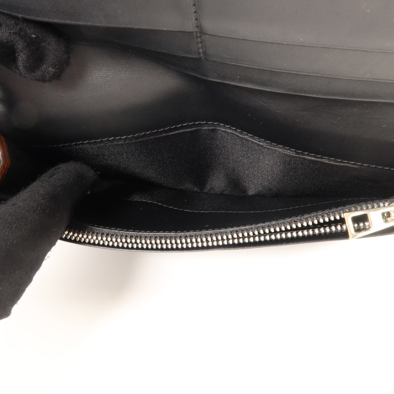 LOEWE 牛皮皮革Long Wallet銀扣長錢包