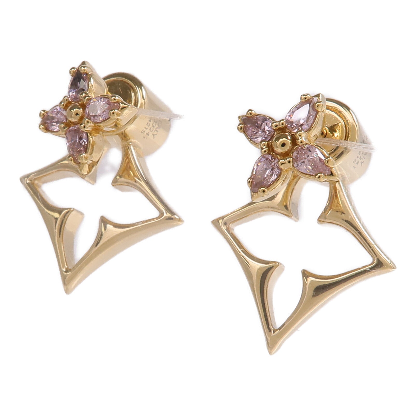 LOUIS VUITTON 金屬Flowergram Strass Earrings耳環