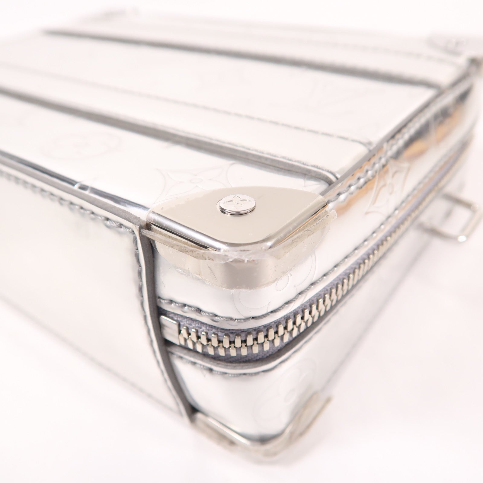 LOUIS VUITTON Monogram Mirror Handle Soft Trunk銀扣手挽肩背兩用袋
