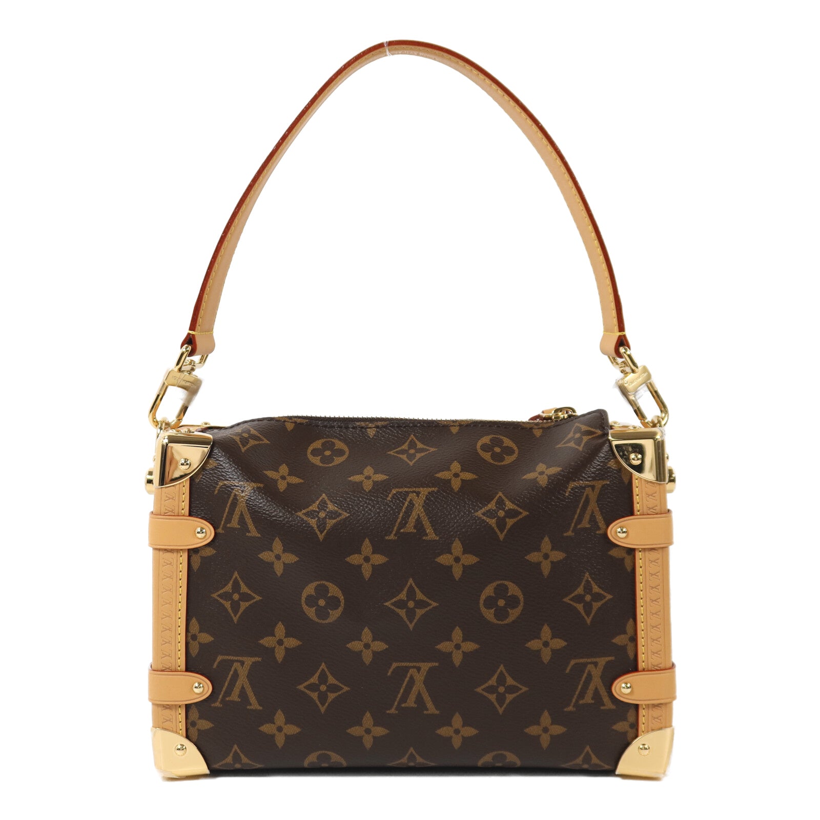 LOUIS VUITTON Monogram Side Trunk PM金扣手挽肩背兩用袋