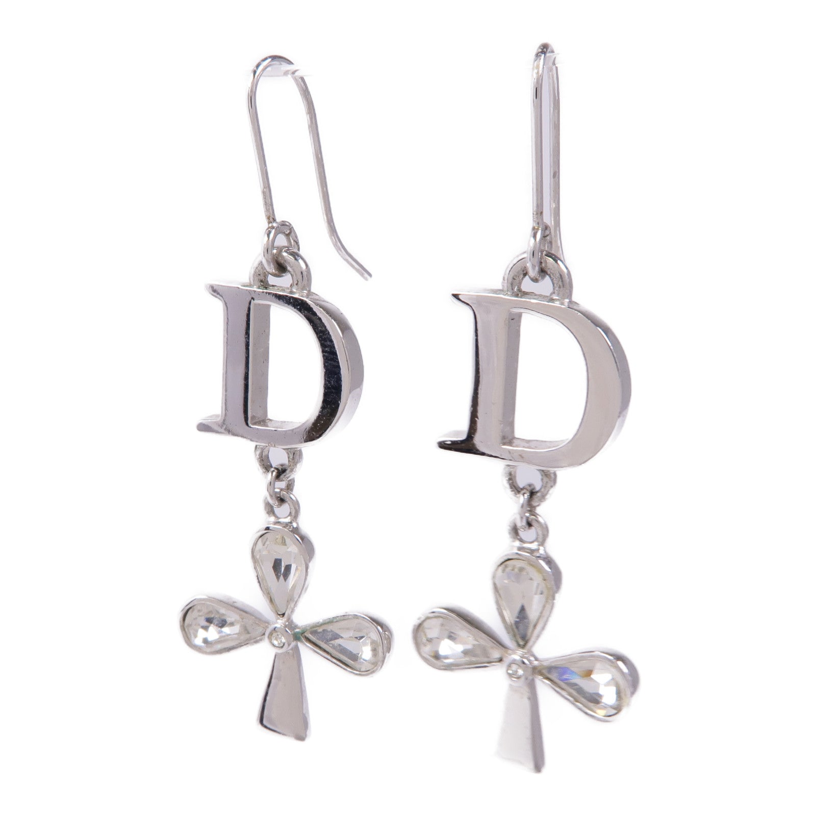 Dior CD Earrings Metal Silver