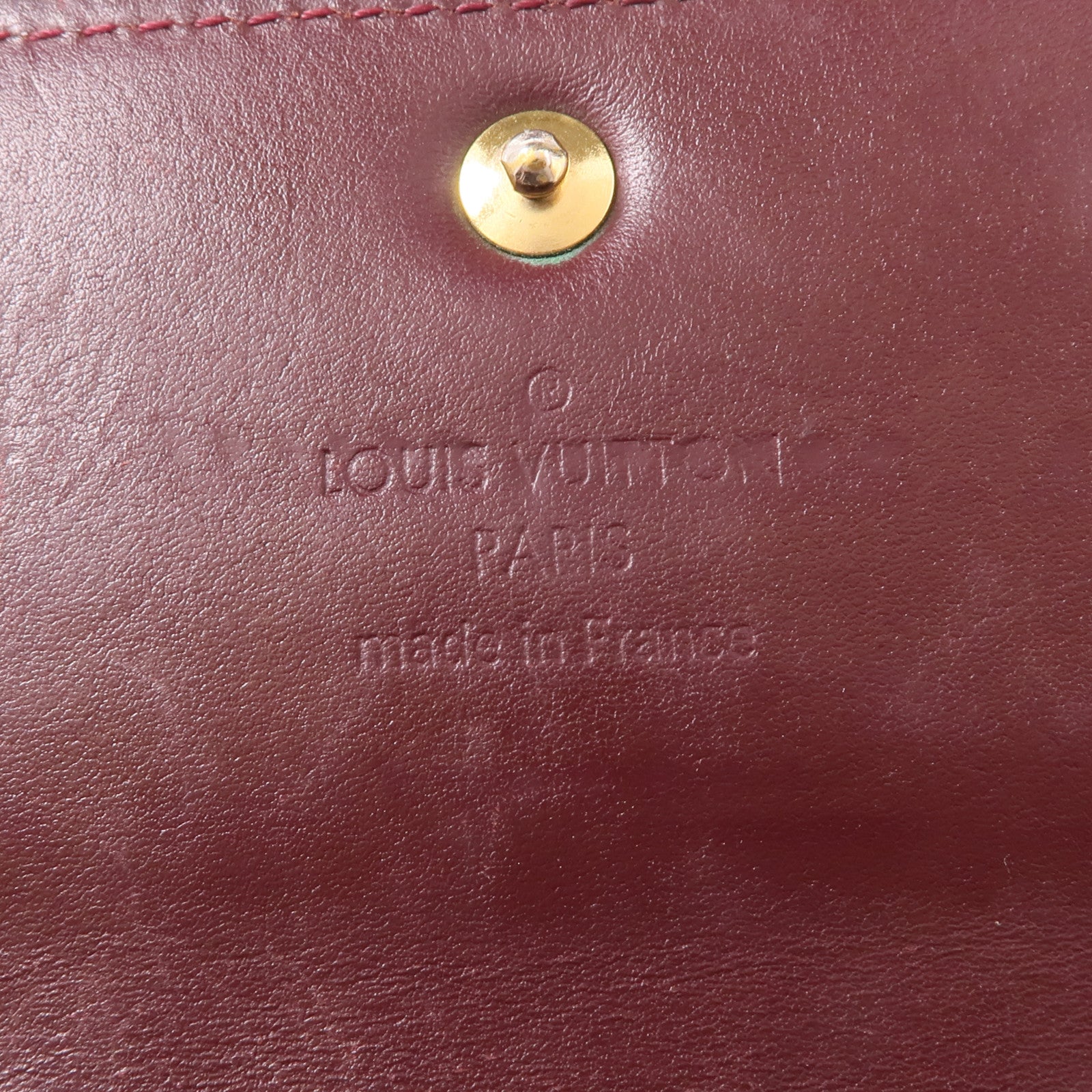 LOUIS VUITTON LV Portefeuille Sarah Wallet  M91521 Vernis Red