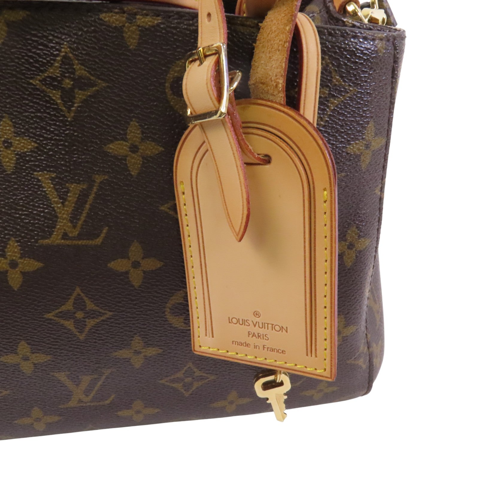 LOUIS VUITTON Monogram Montaigne BB金扣手挽肩背兩用袋