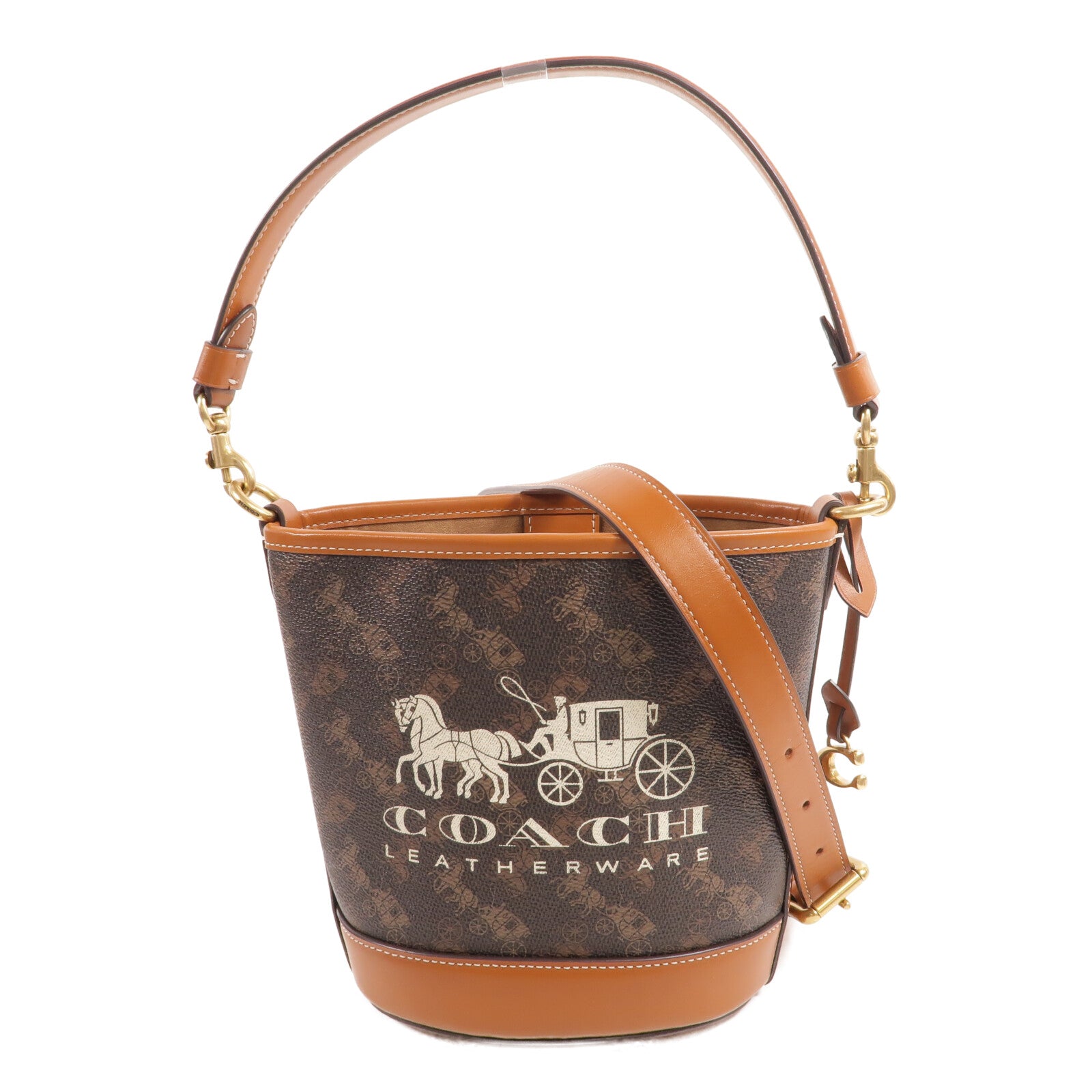 COACH 塗層帆布Dakota Bucket手挽肩背兩用袋