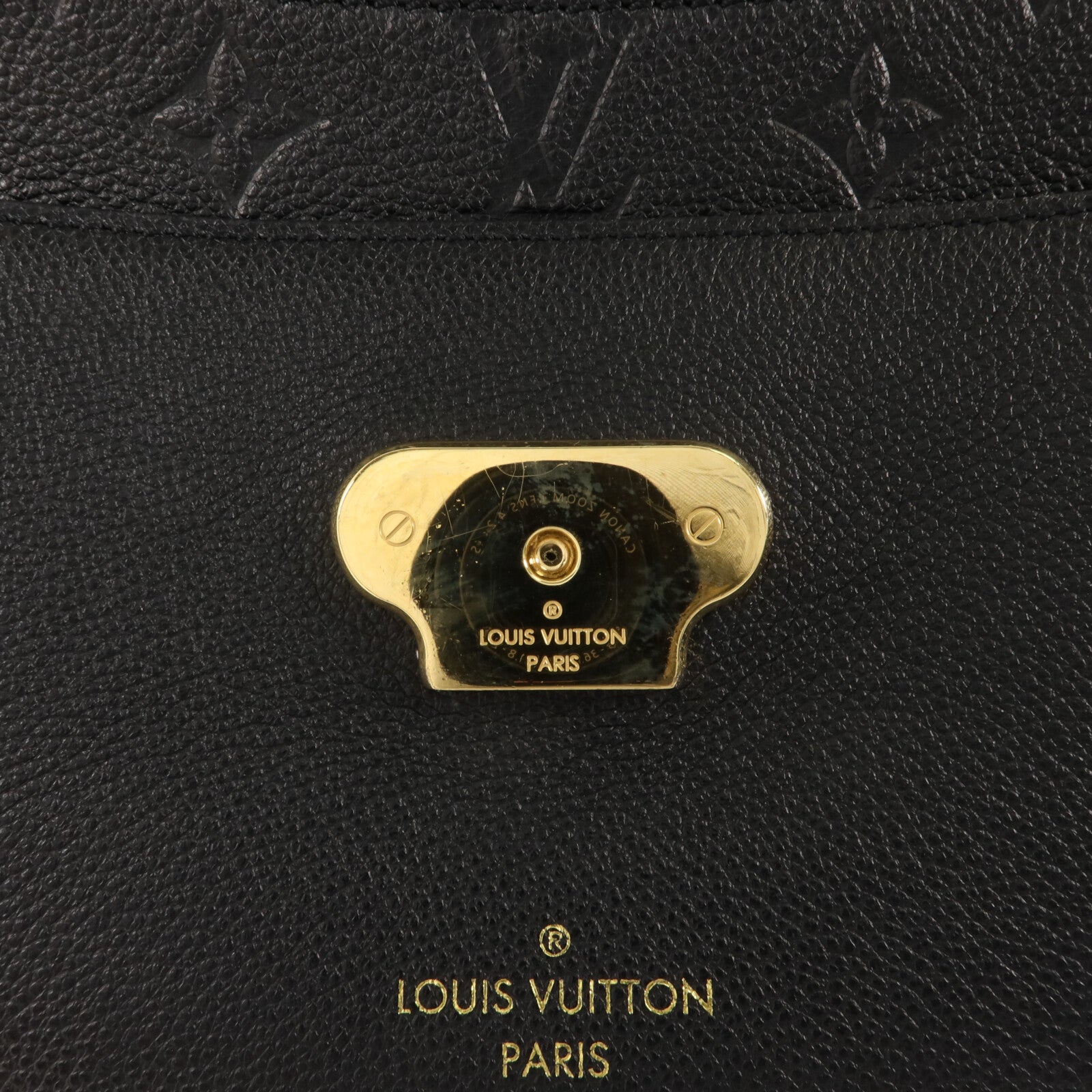 LOUIS VUITTON Monogram Empreinte Vavin PM金扣肩背袋