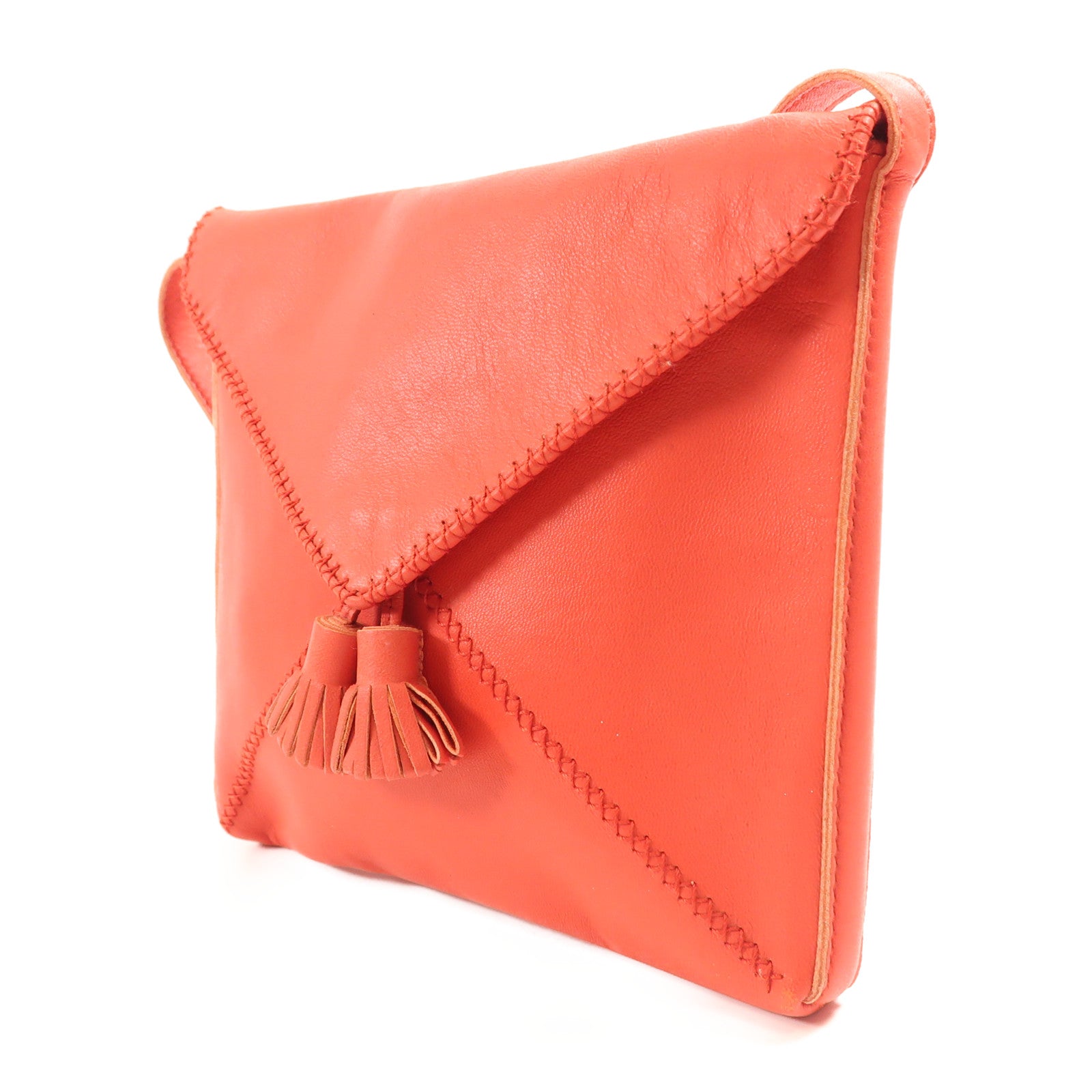 HERMES Swift皮革Sac Pompon肩背袋Rouge