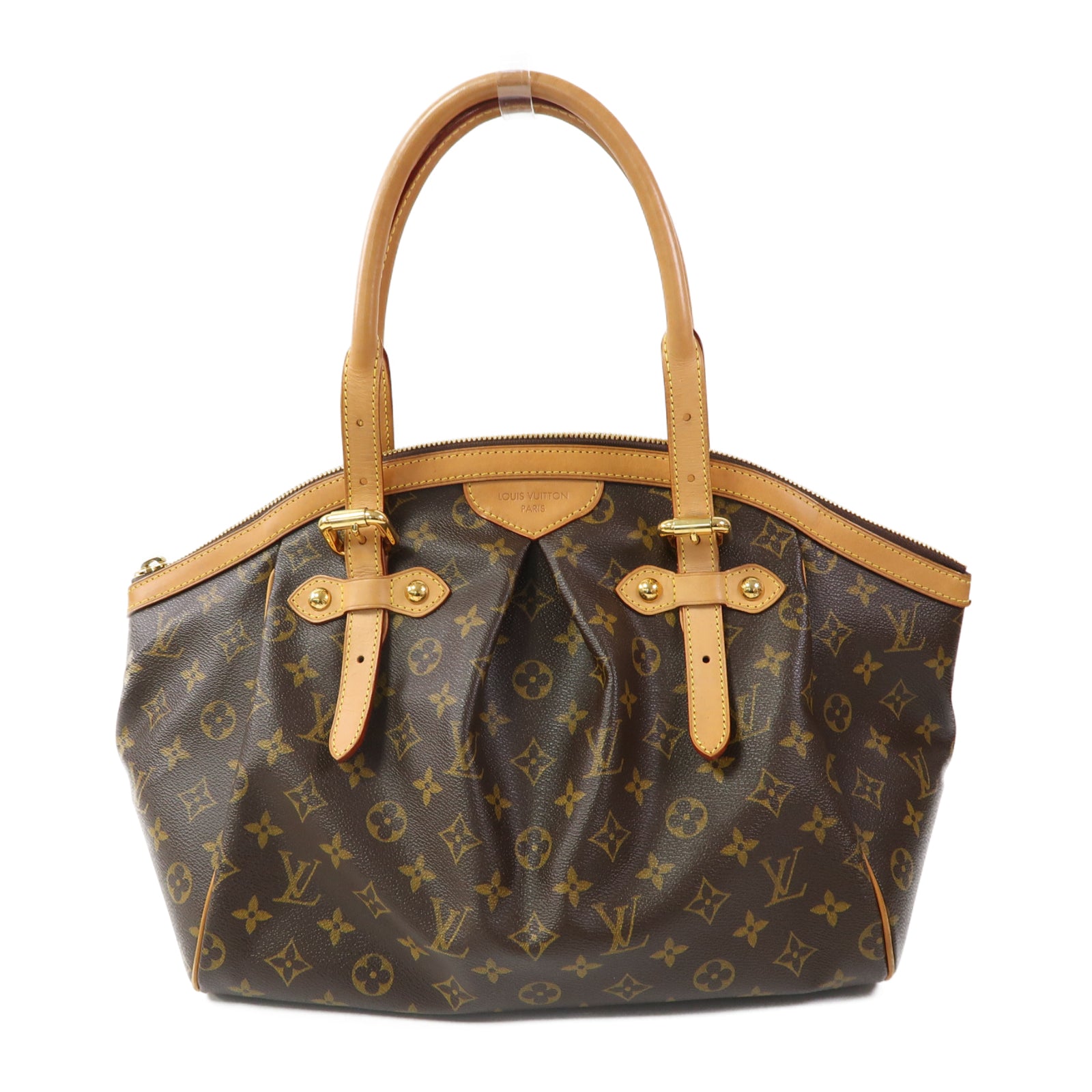 LOUIS VUITTON Monogram Tivoli GM金扣手挽袋啡色