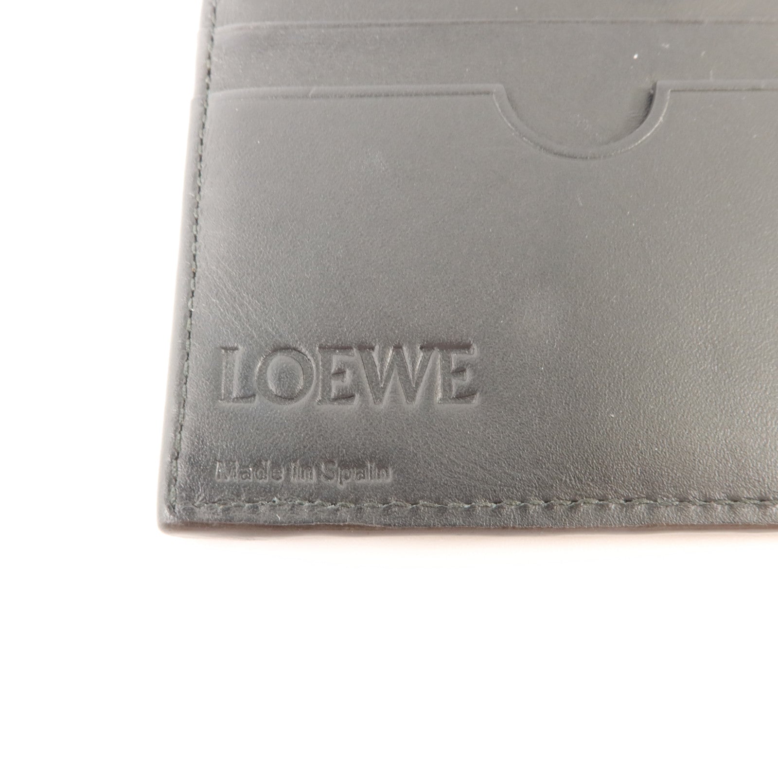 LOEWE 牛皮皮革Long Wallet銀扣長錢包