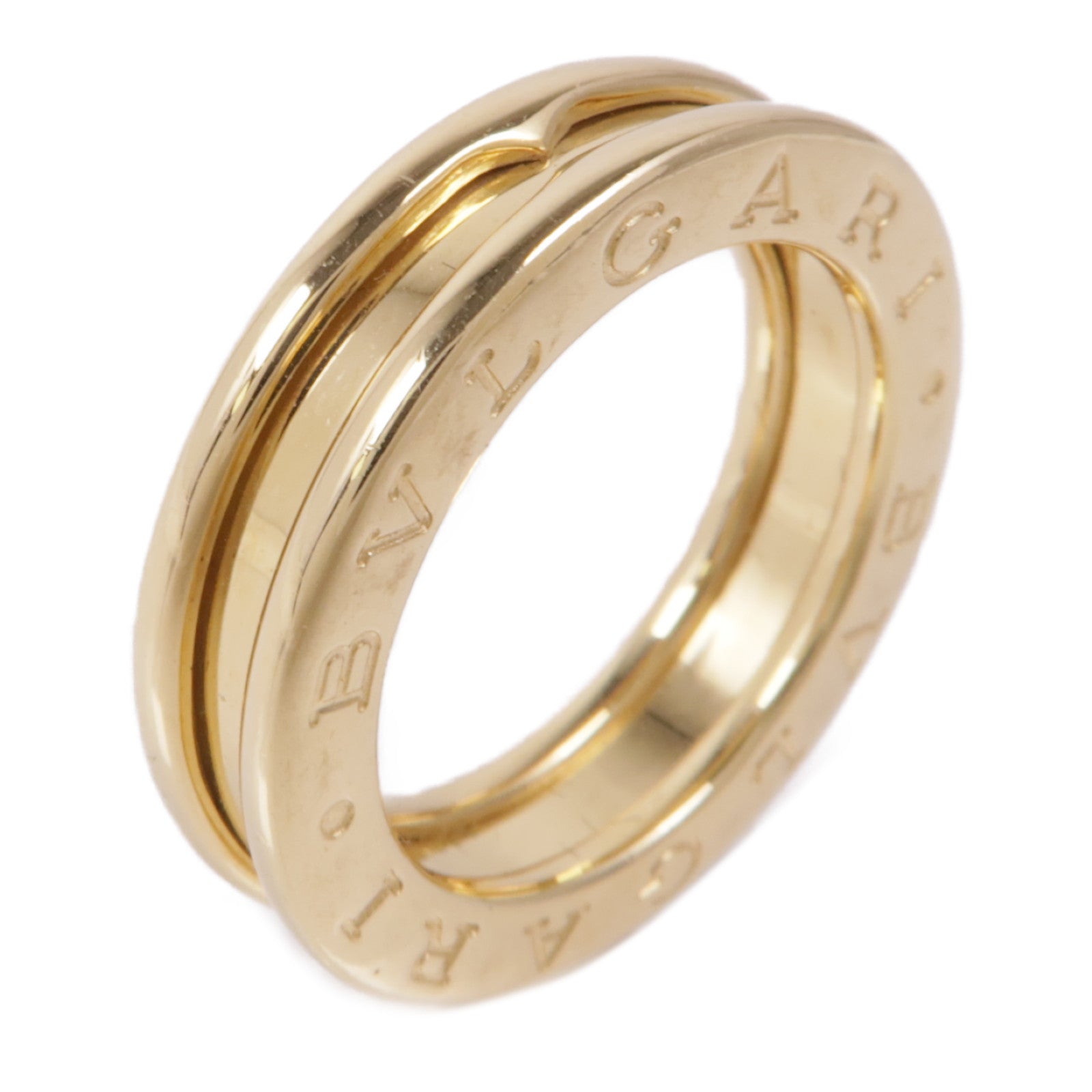 BVLGARI 18K黃金B-zero 1 Band戒指Bvlgari#48/US#4.75