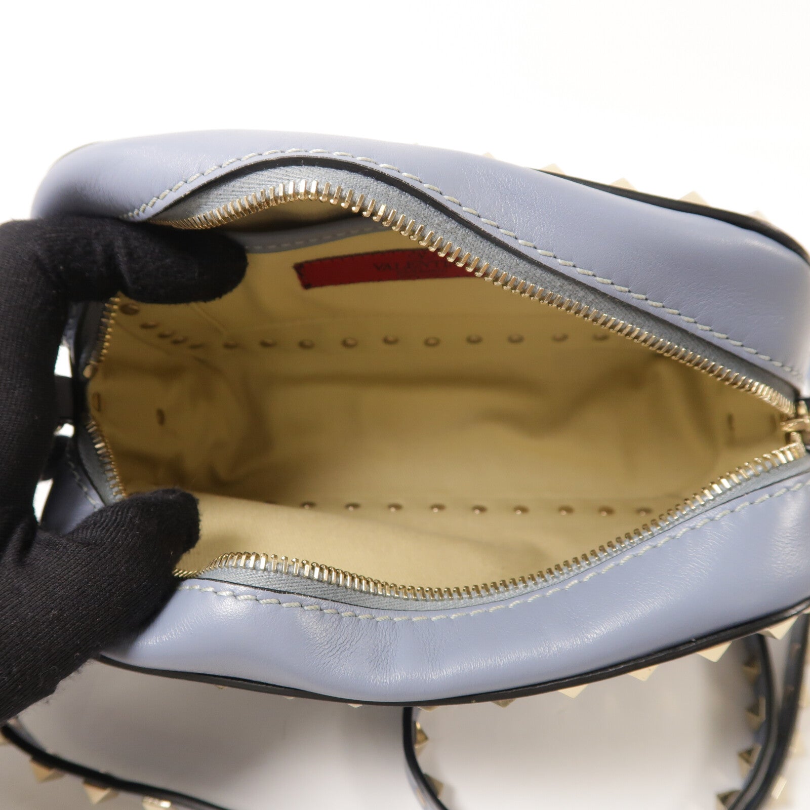 Valentino 牛皮皮革Garavani Rockstud肩背袋