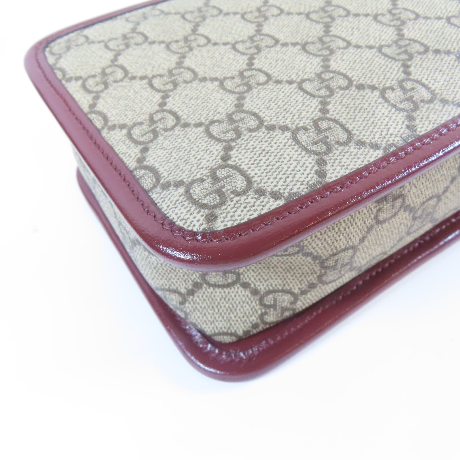 GUCCI 【激減優惠】塗層帆布Business Clutch Bag金扣手拿包啡色