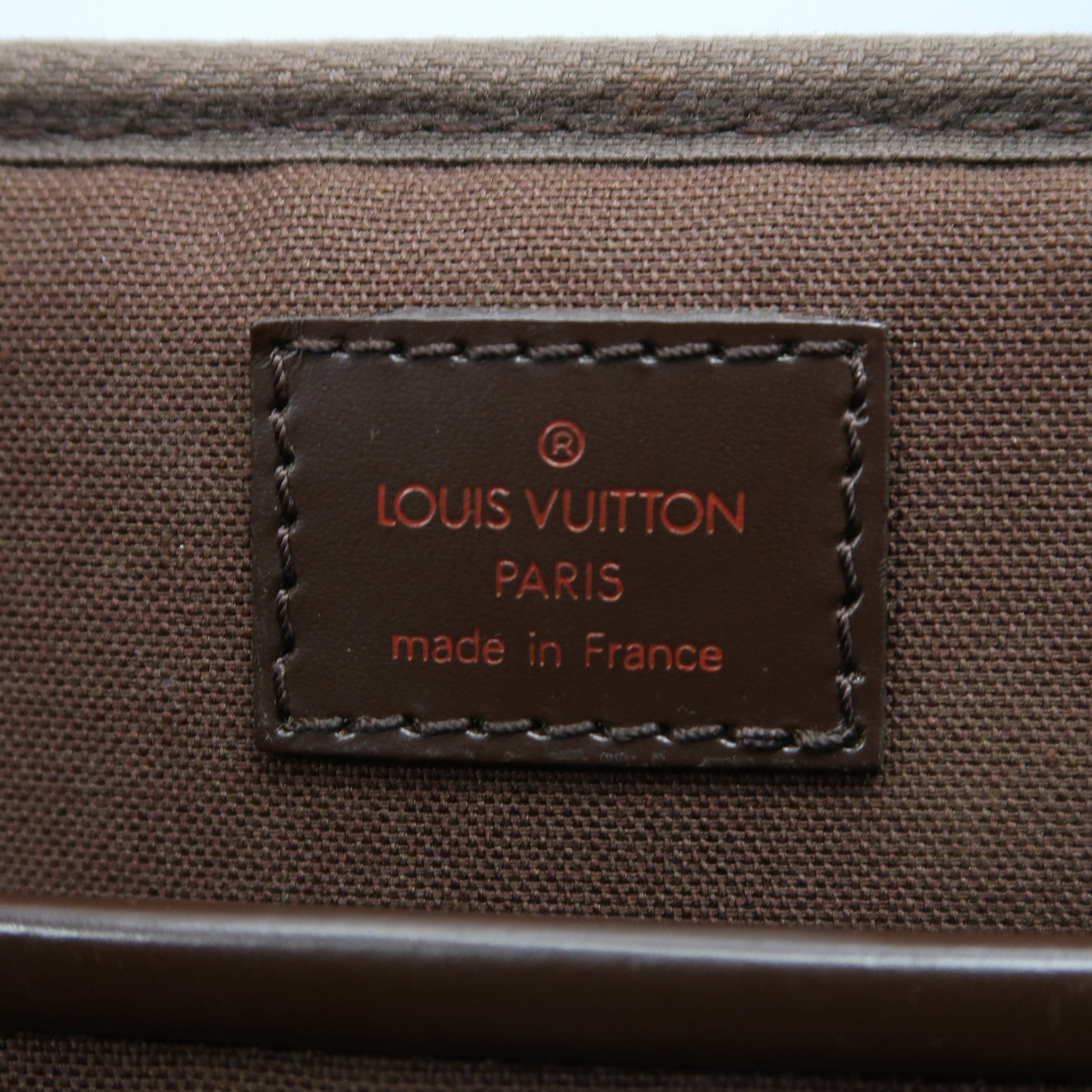 LOUIS VUITTON Damier Porte Ordinatur Savana金扣手挽肩背兩用袋啡色