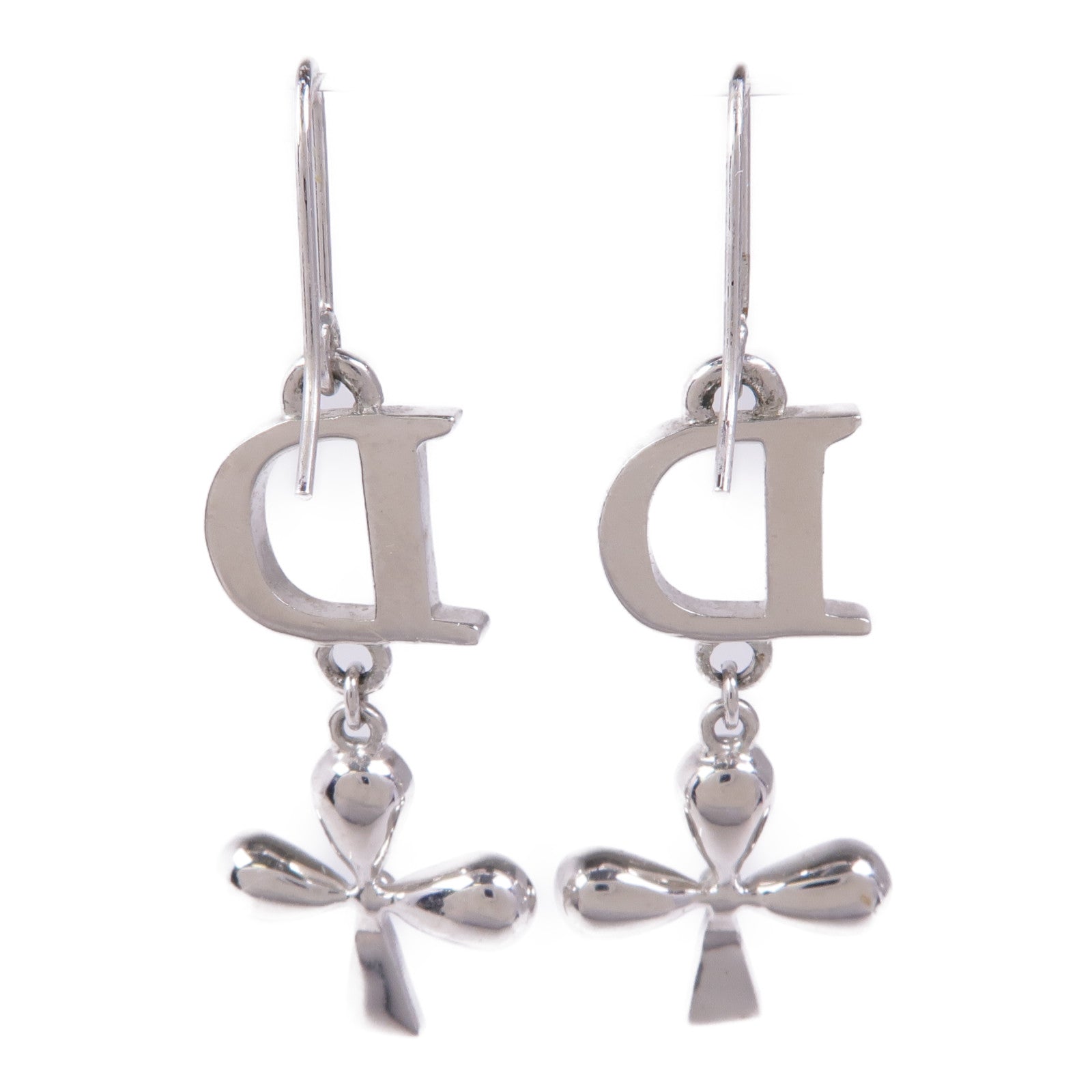 Dior CD Earrings Metal Silver