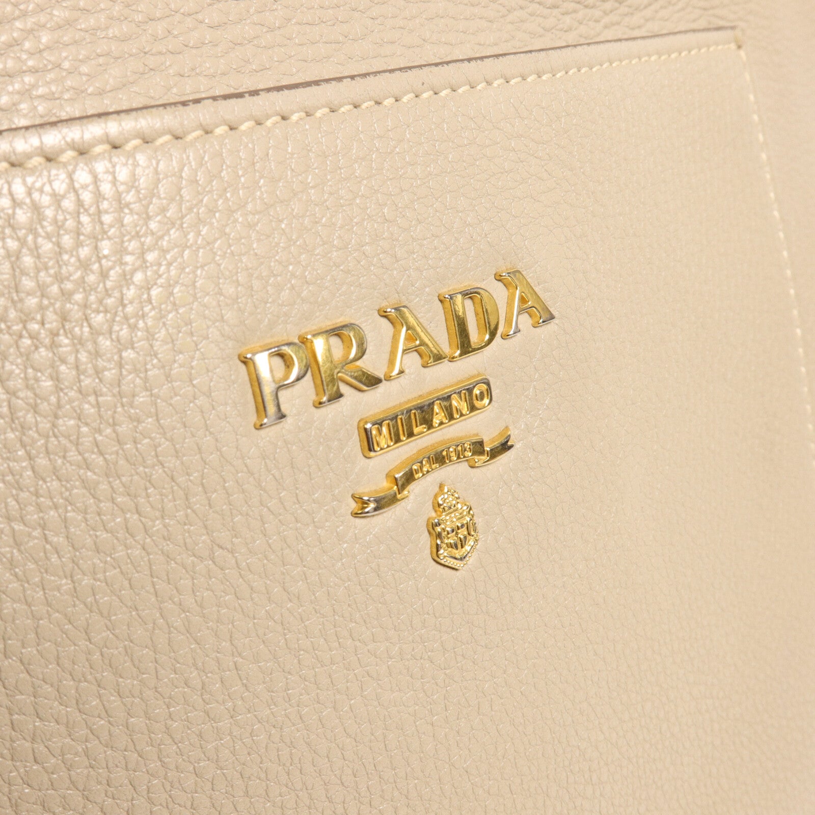 PRADA 皮革Vitello Daino手挽肩背兩用袋