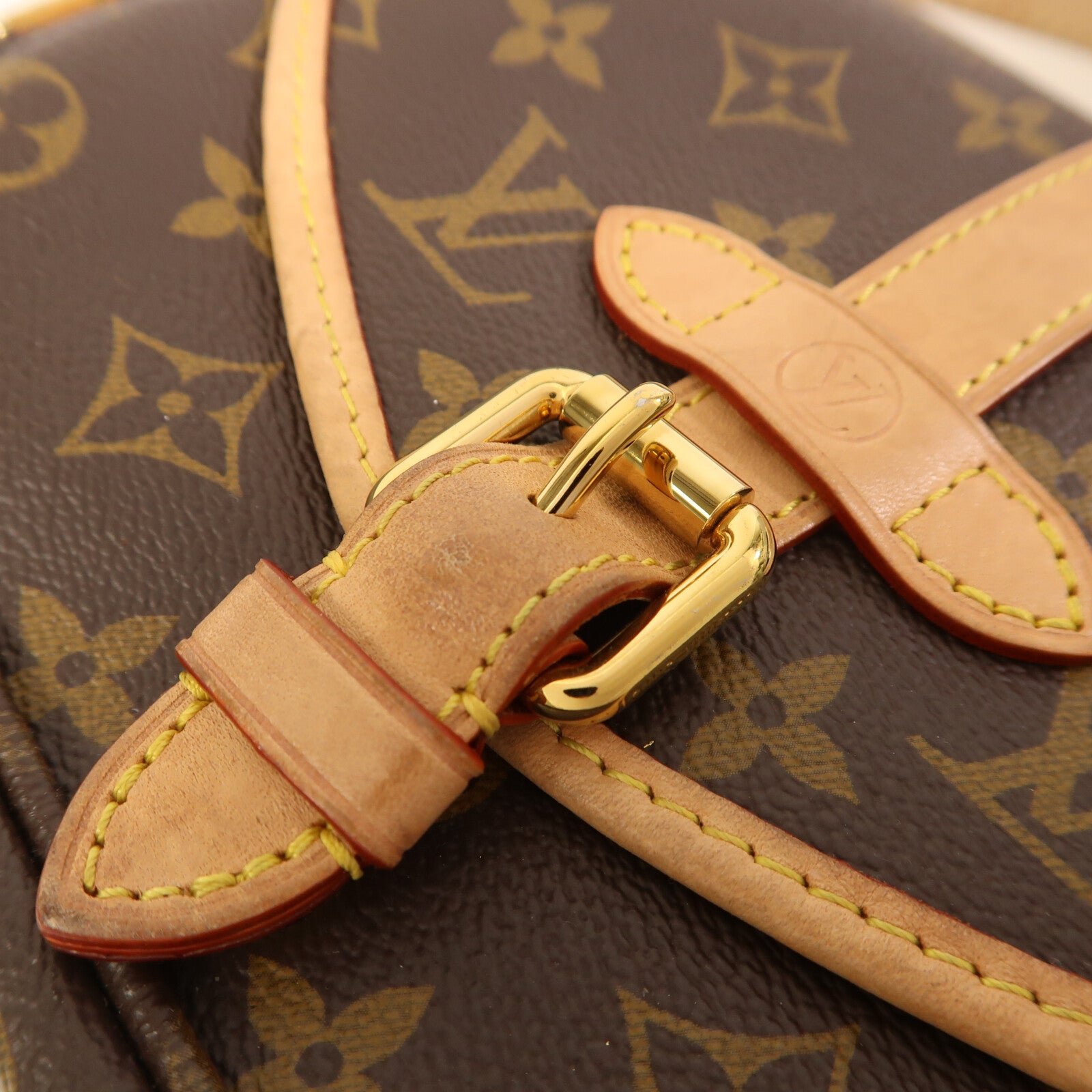 LOUIS VUITTON Monogram Saumur BB金扣手挽肩背兩用袋